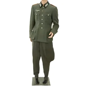 Original German WWII Panzer Officer M40 Feldbluse with Breeches