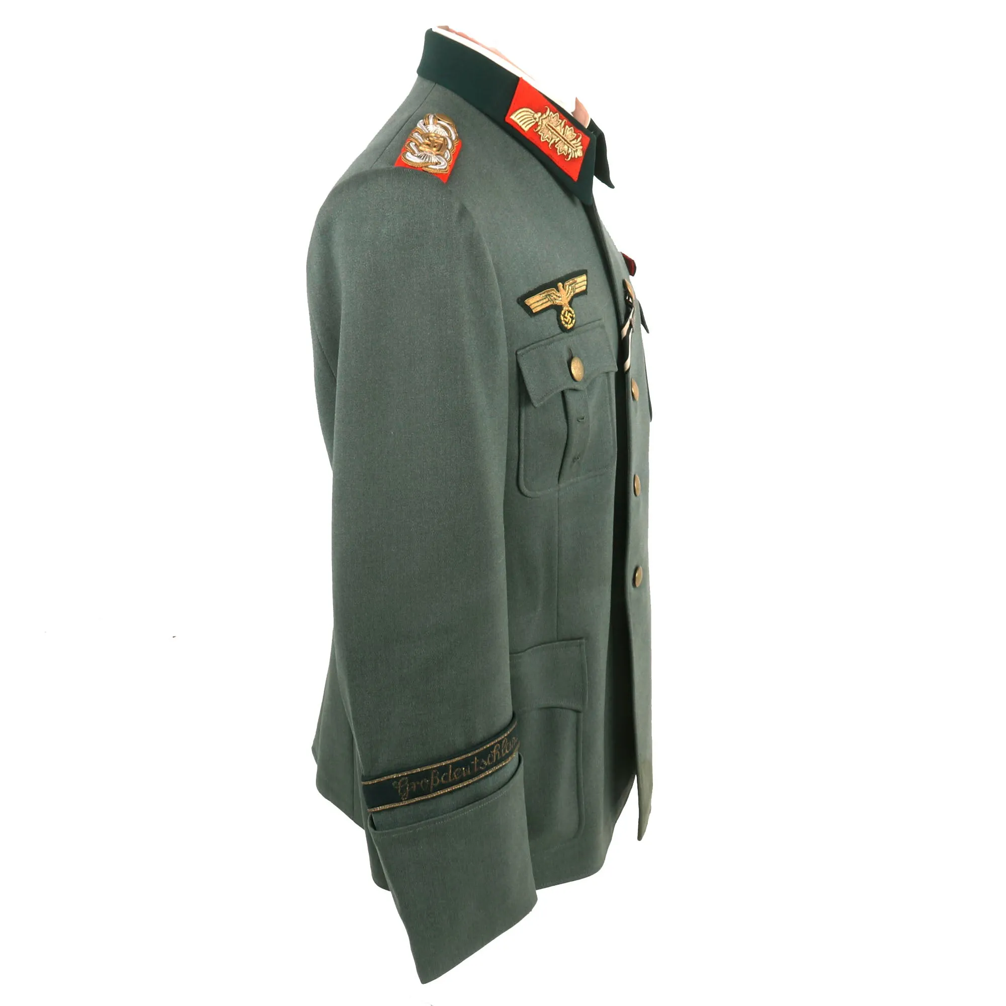 Original German WWII Panzerkorps Großdeutschland Commander General der Panzertruppe Georg Jauer M36 Uniform Tunic - Formerly Part of the A.A.F. Tank Museum