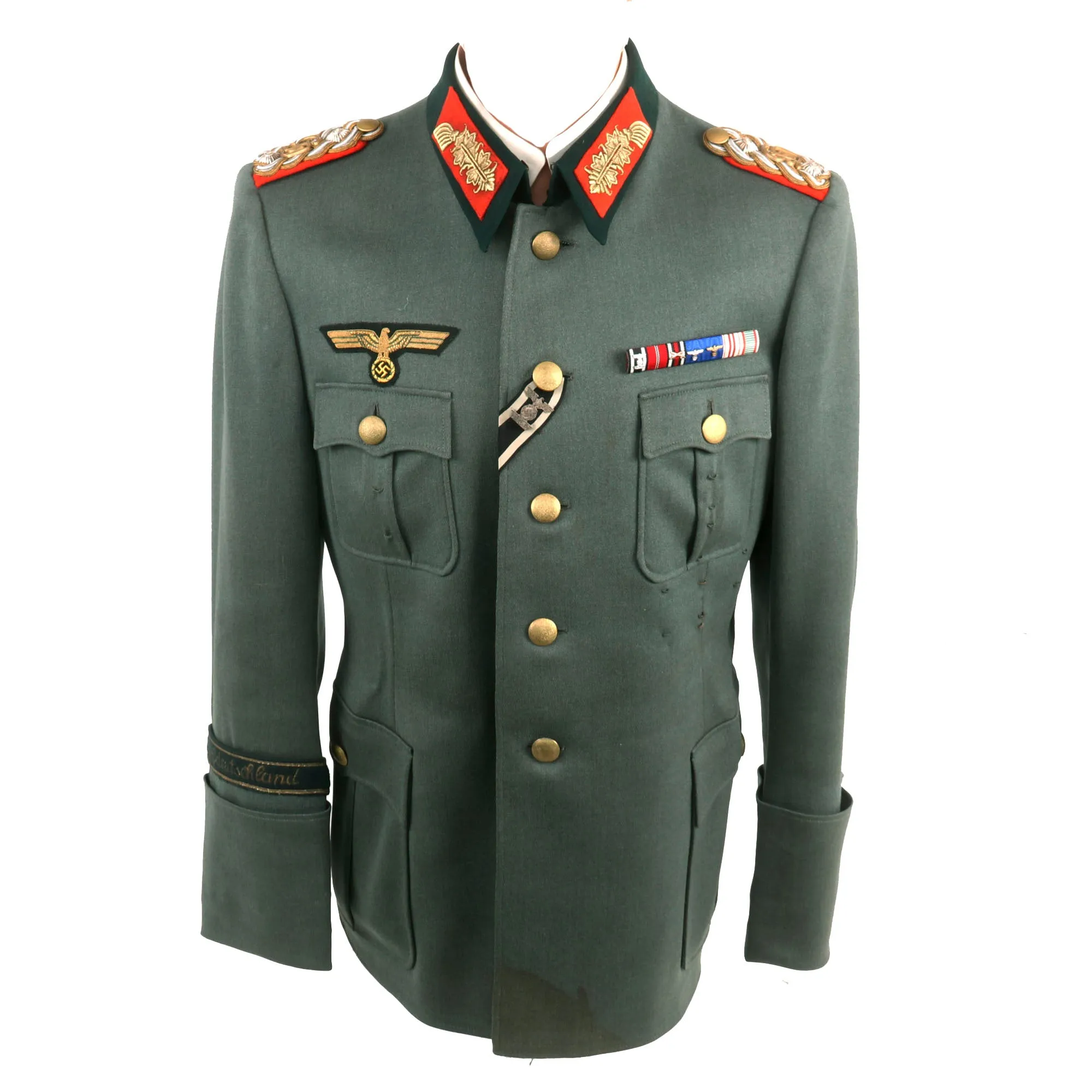 Original German WWII Panzerkorps Großdeutschland Commander General der Panzertruppe Georg Jauer M36 Uniform Tunic - Formerly Part of the A.A.F. Tank Museum