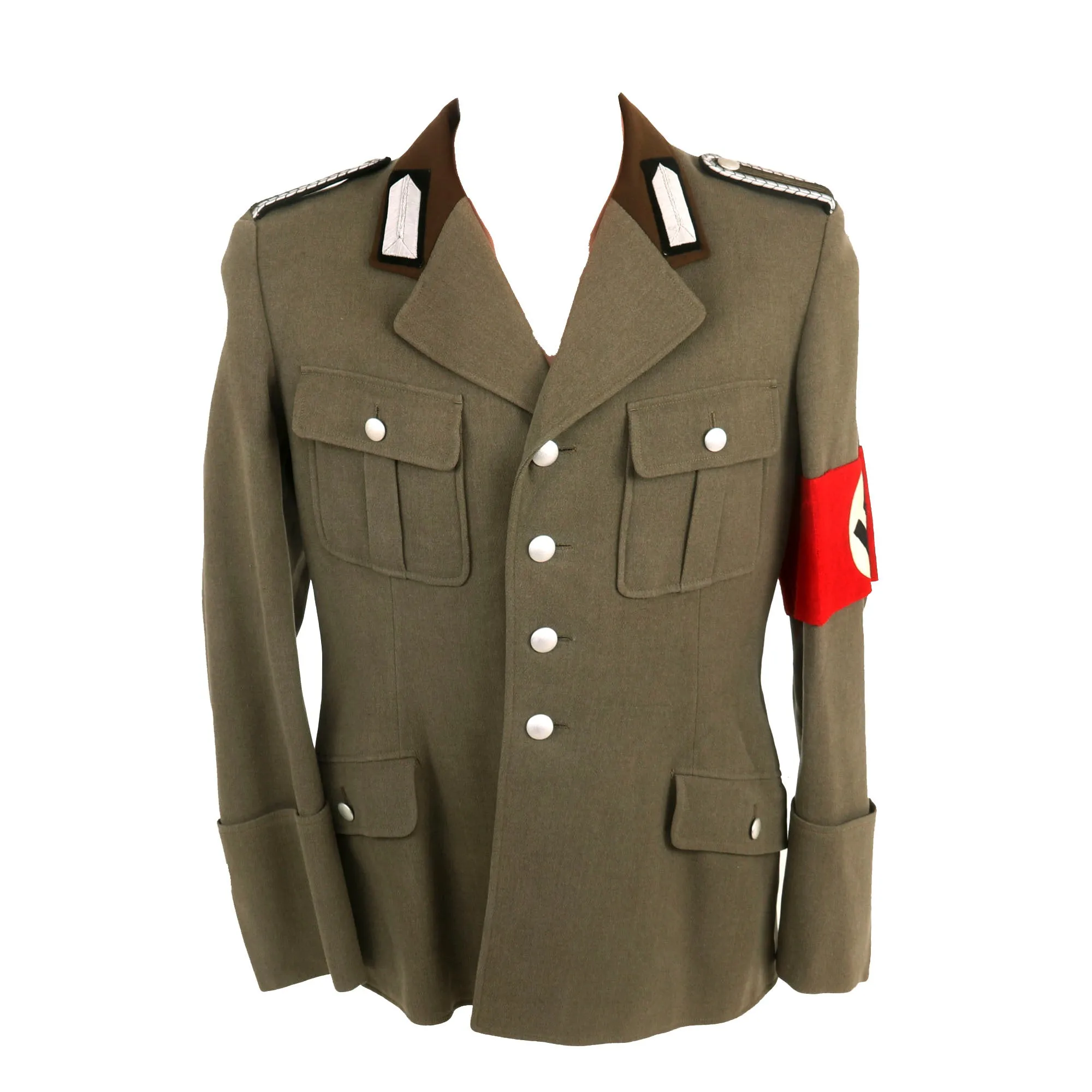 Original German WWII Reichsarbeitsdienst RAD Labor Service Unterfeldmeister NCO's Uniform Tunic with Armband