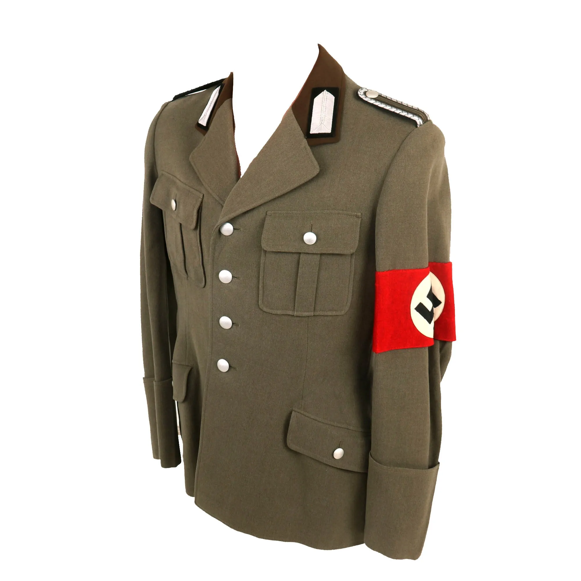 Original German WWII Reichsarbeitsdienst RAD Labor Service Unterfeldmeister NCO's Uniform Tunic with Armband