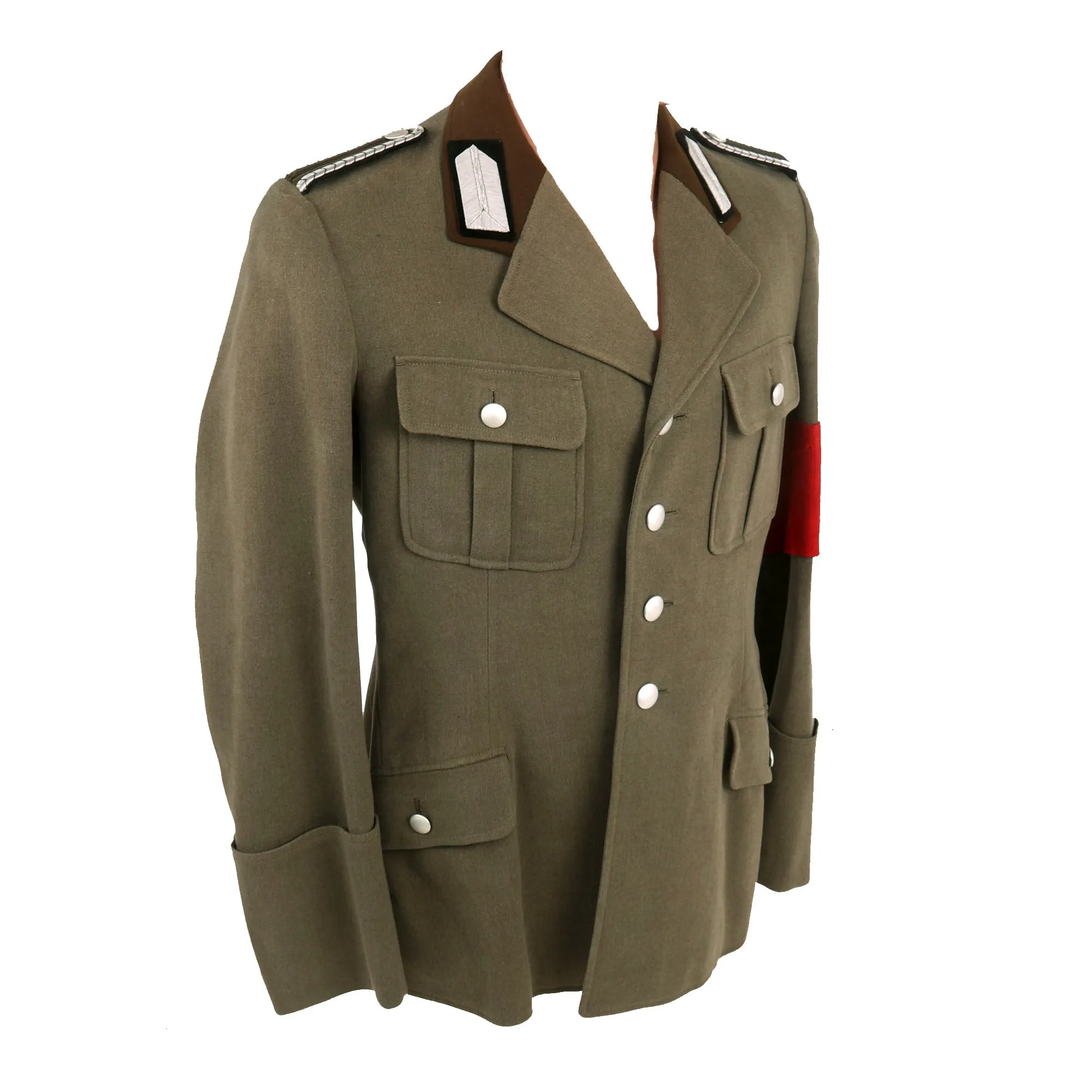 Original German WWII Reichsarbeitsdienst RAD Labor Service Unterfeldmeister NCO's Uniform Tunic with Armband