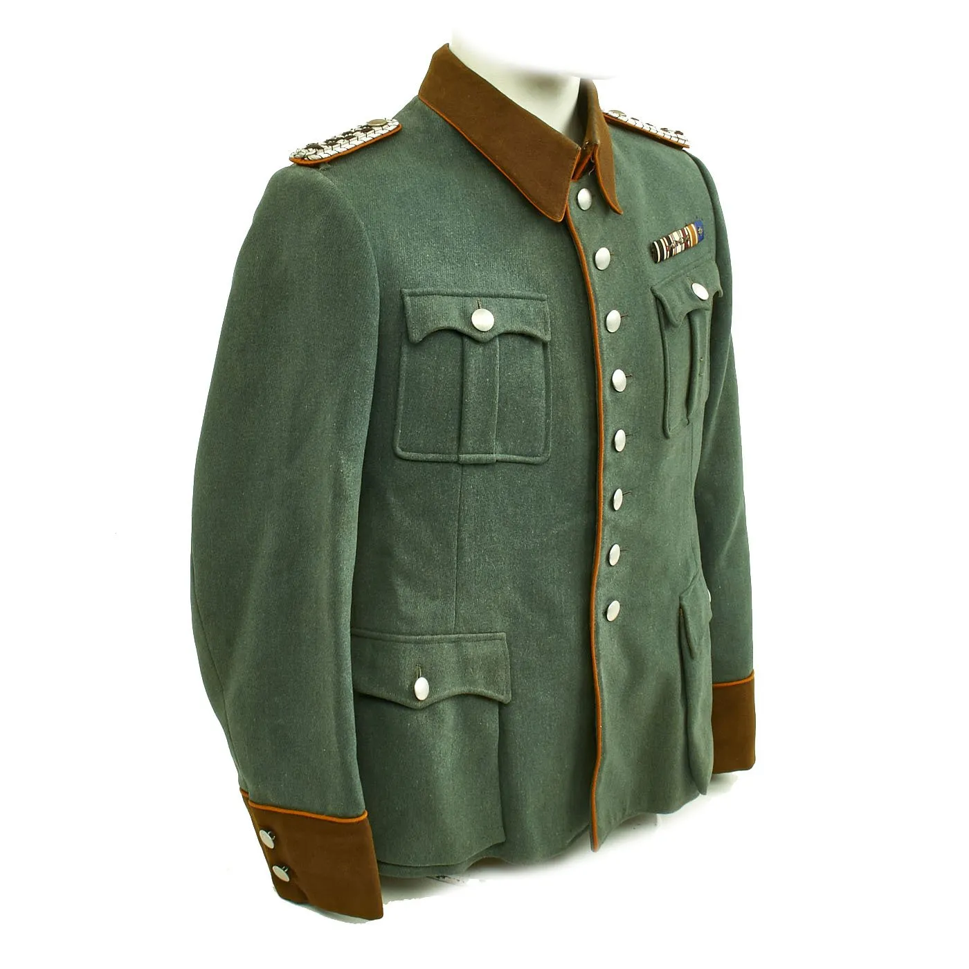 Original German WWII Rural Police Gendarmerie Meister Uniform with Shako