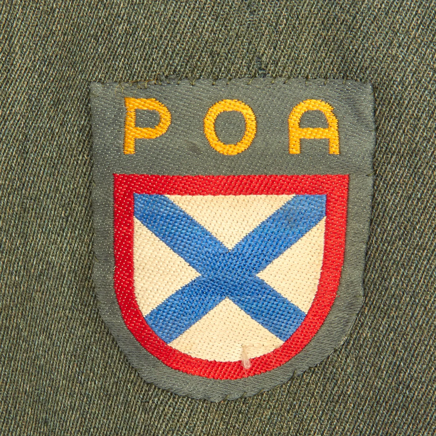 Original German WWII Service Worn Heer Cavalry Officer M36 Tunic with ROA Vlasov Army Patch - dated 1940