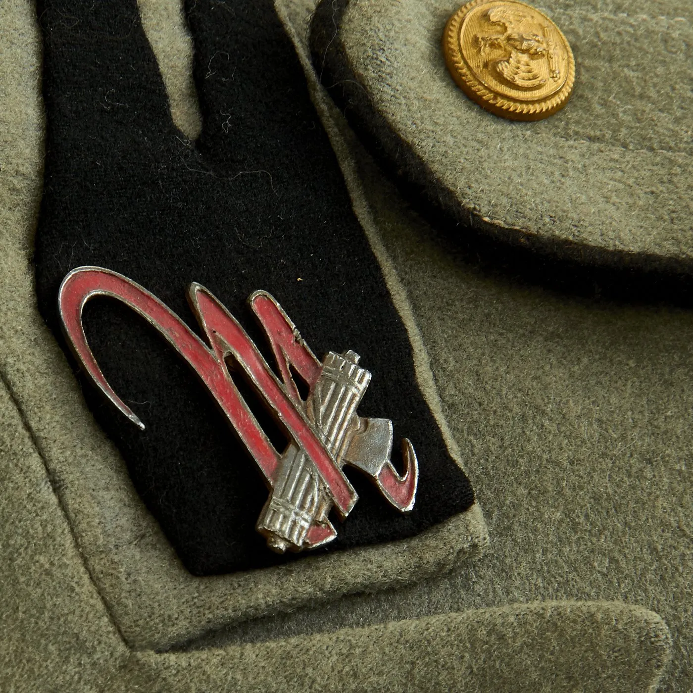 Original Italian WWII MVSN Aspirante Officer Uniform Jacket