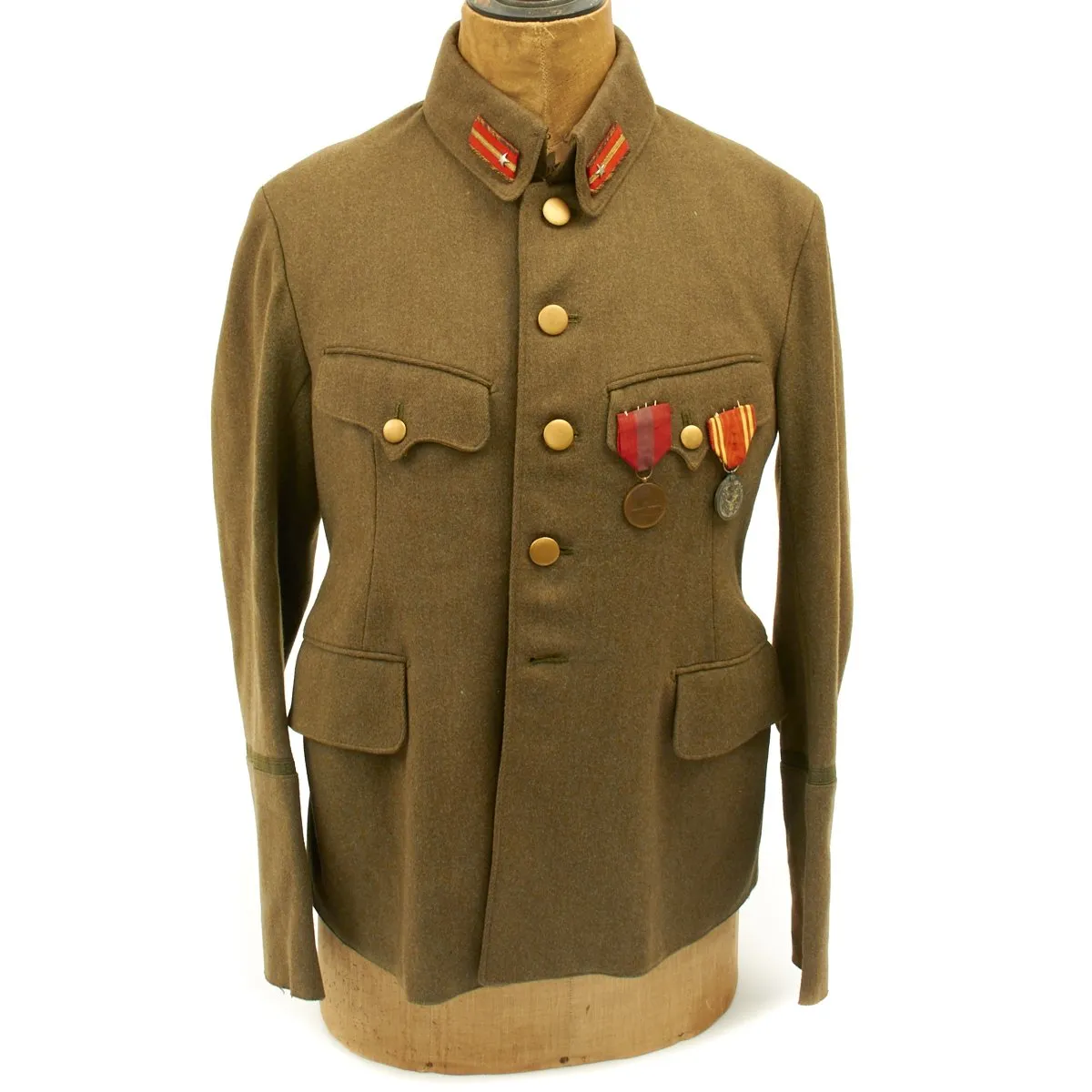 Original Japanese WWII Army Officer Uniform with First National Congress in Manchuria Medal