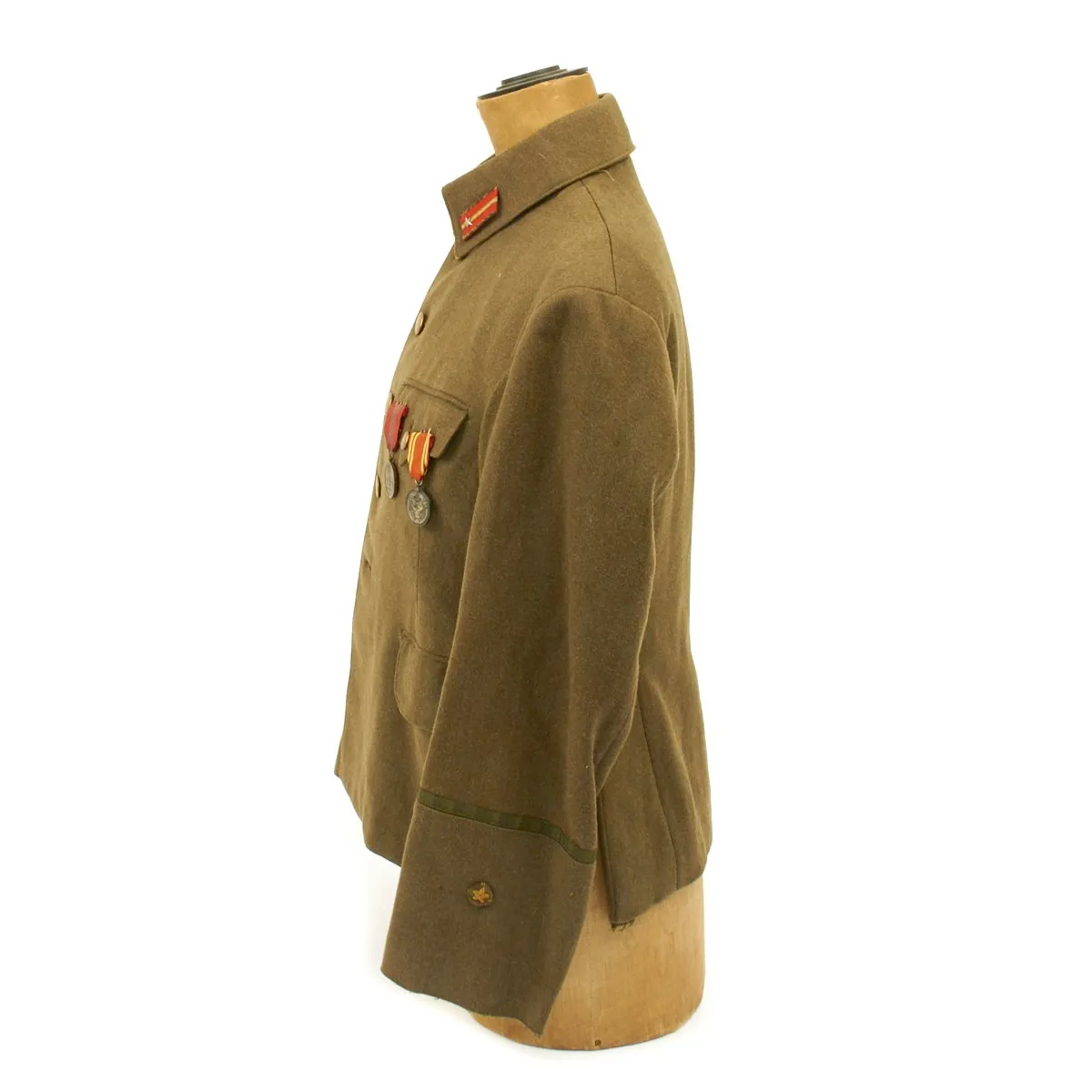 Original Japanese WWII Army Officer Uniform with First National Congress in Manchuria Medal