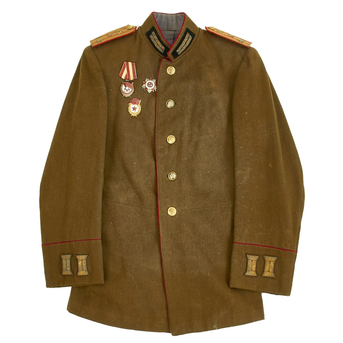 Original Soviet WWII Artillery Colonel Uniform Field Uniform Jacket