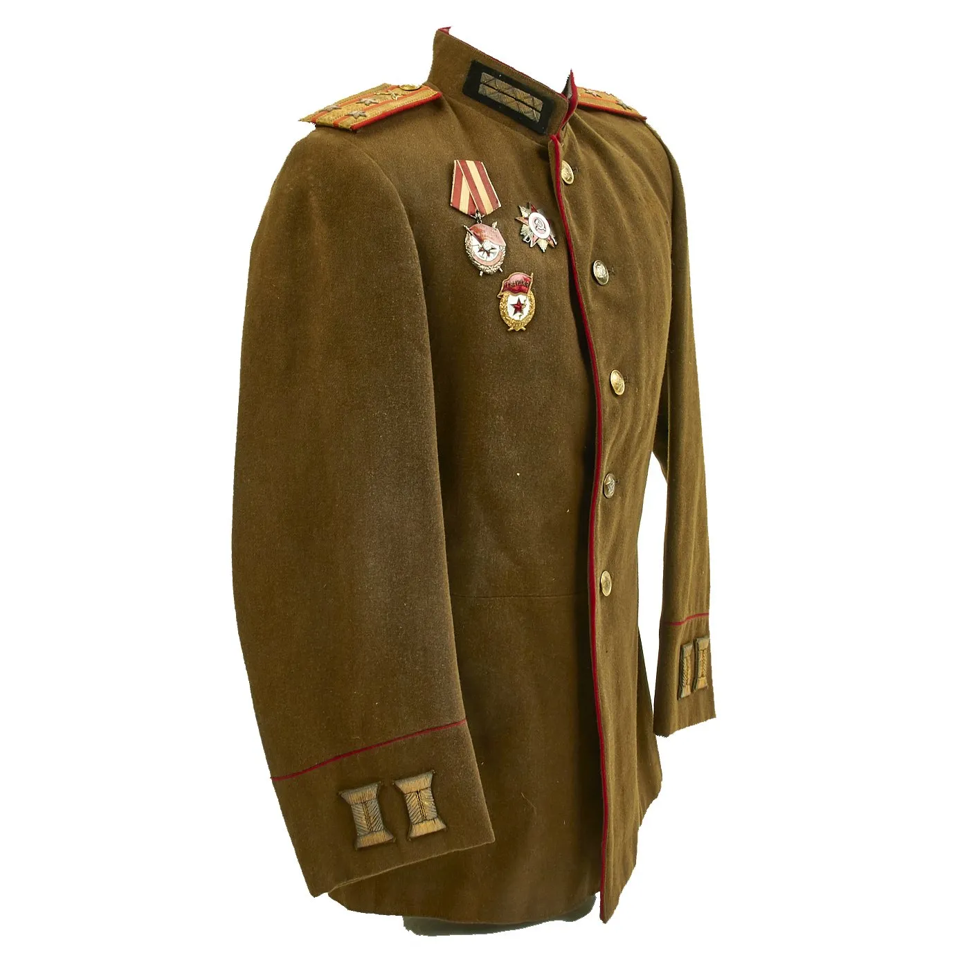 Original Soviet WWII Artillery Colonel Uniform Field Uniform Jacket