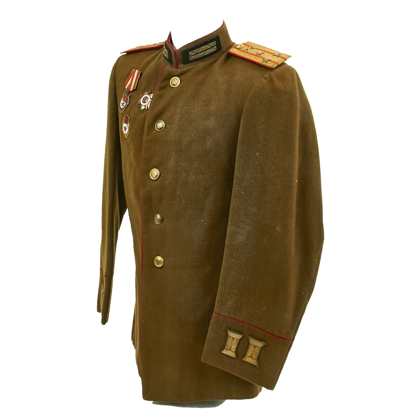 Original Soviet WWII Artillery Colonel Uniform Field Uniform Jacket