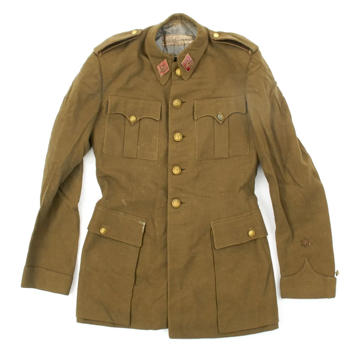 Original Spanish Fascist Officer's Tunic and Side Cap from the Spanish Civil War 1936-1939