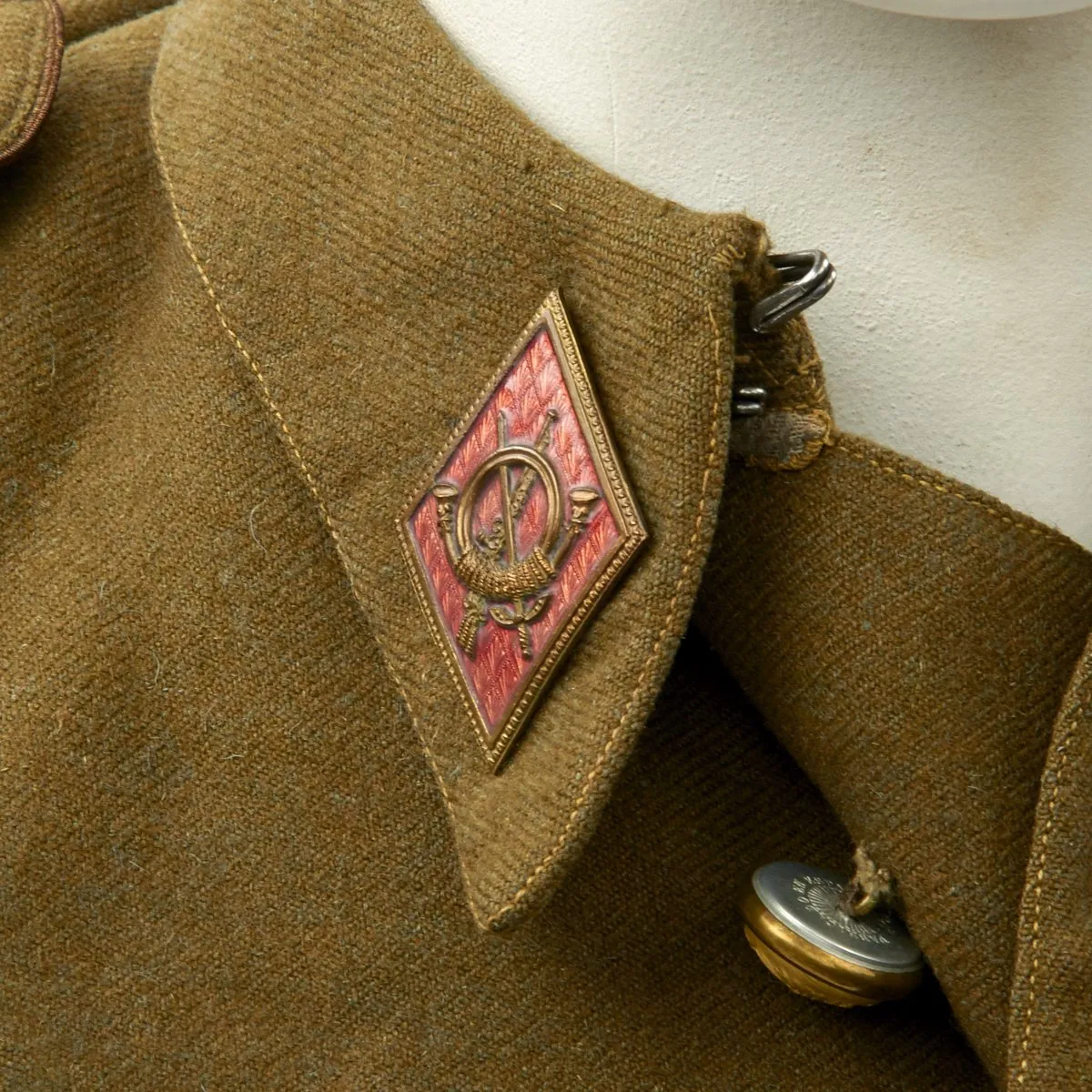 Original Spanish Fascist Officer's Tunic and Side Cap from the Spanish Civil War 1936-1939