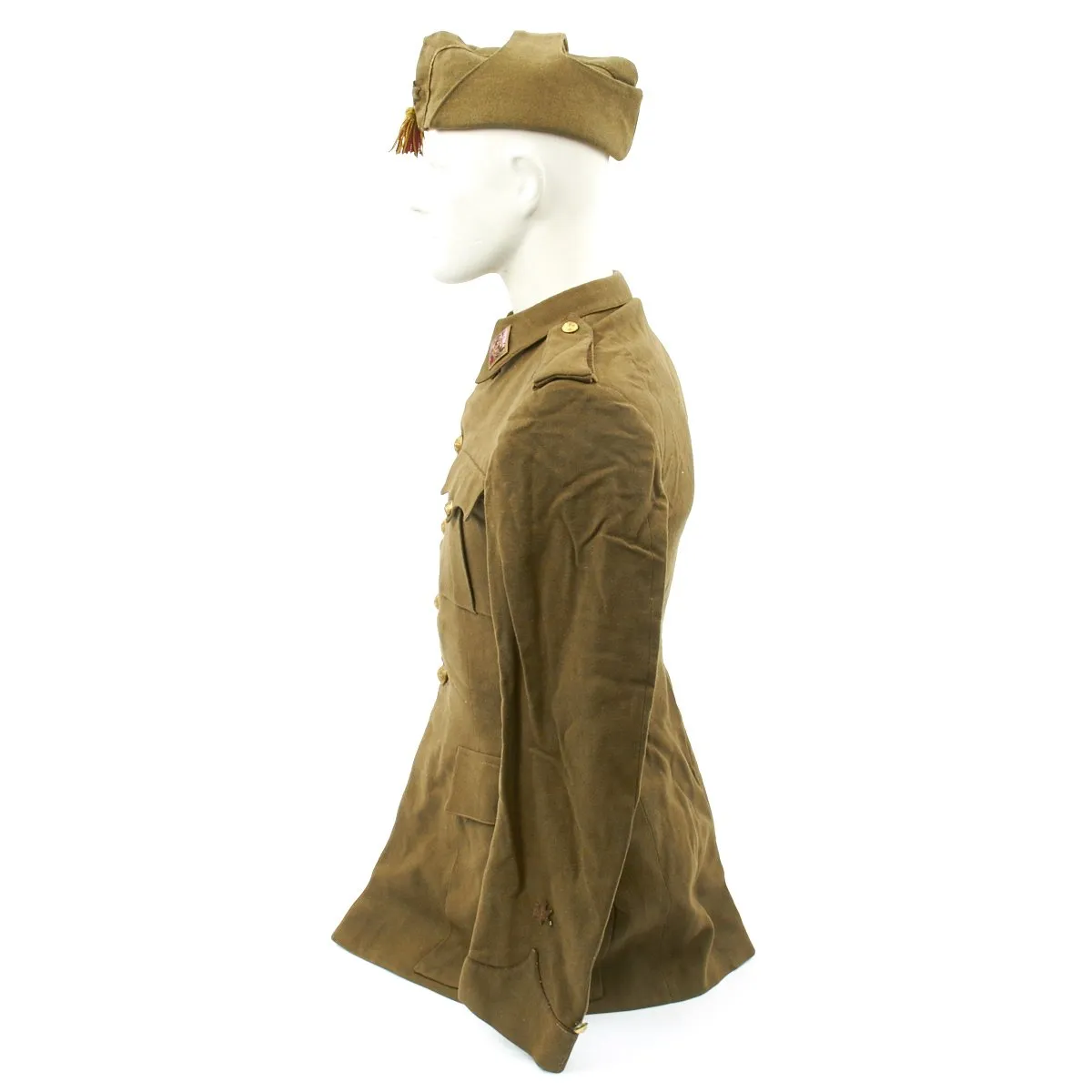 Original Spanish Fascist Officer's Tunic and Side Cap from the Spanish Civil War 1936-1939