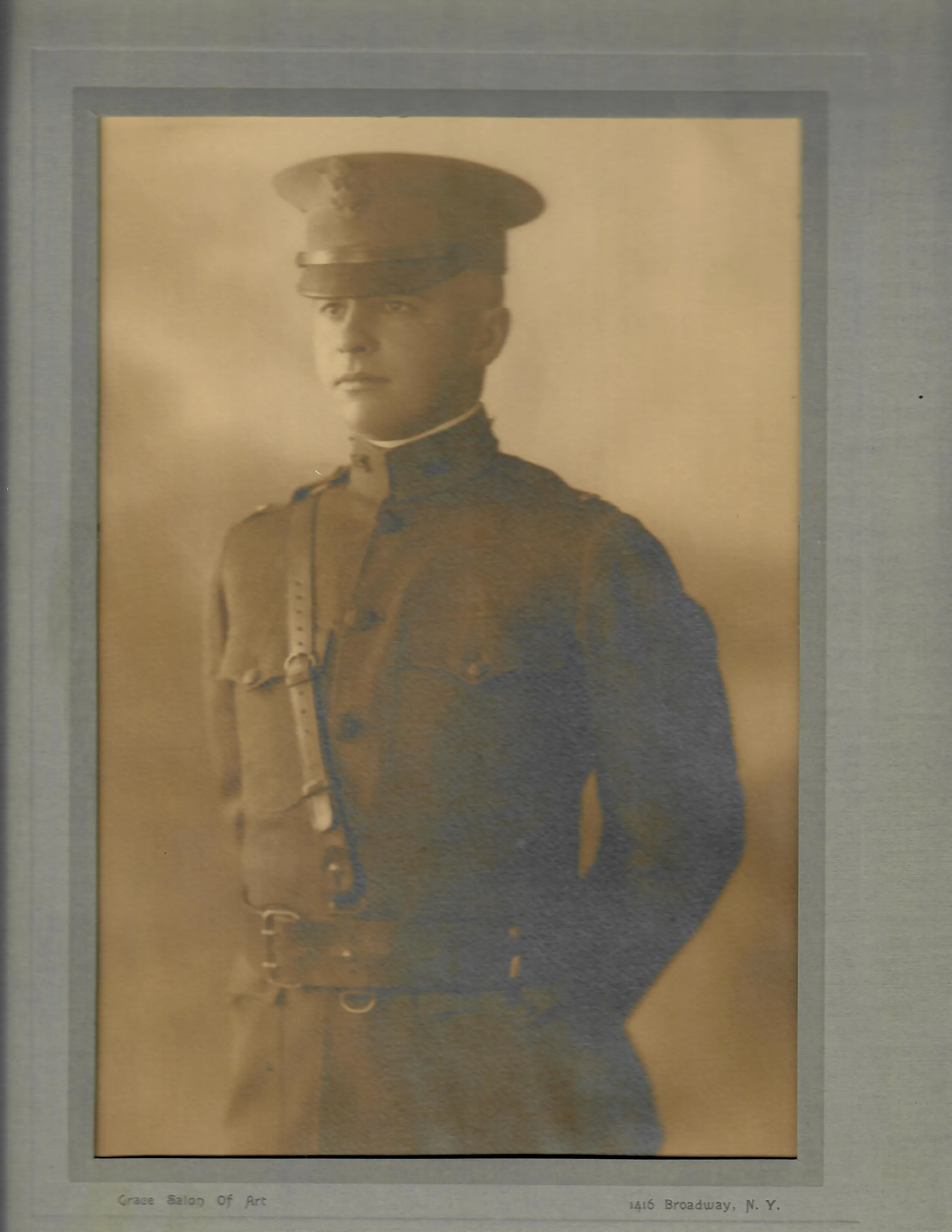 Original U.S. WWI Large 110th Infantry Regiment, 28th Infantry Division Time Capsule Trunk Grouping For Captain John D. Hitchman, Regiment Adjutant - Features Painted Helmet, Uniform, M1902 Sword and More