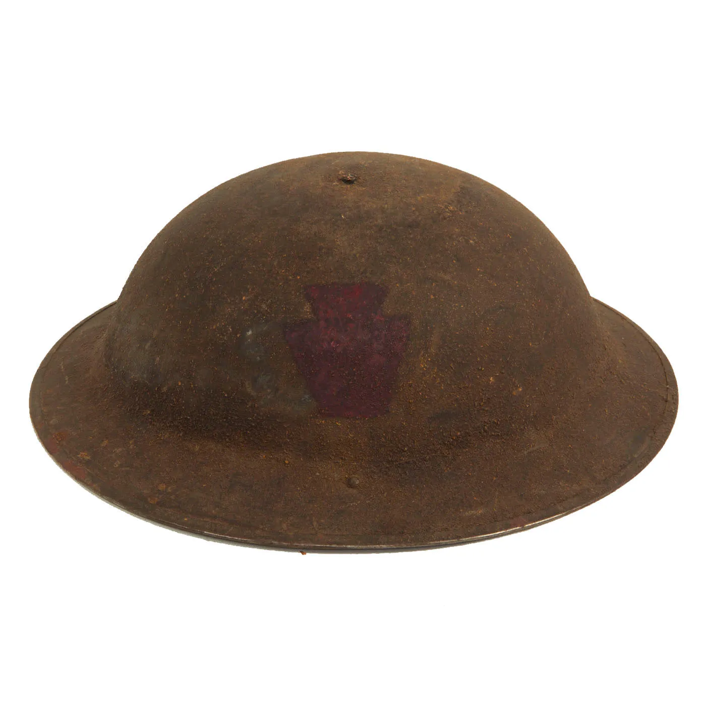 Original U.S. WWI Large 110th Infantry Regiment, 28th Infantry Division Time Capsule Trunk Grouping For Captain John D. Hitchman, Regiment Adjutant - Features Painted Helmet, Uniform, M1902 Sword and More