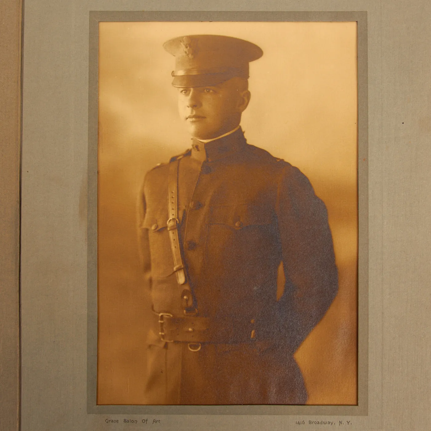 Original U.S. WWI Large 110th Infantry Regiment, 28th Infantry Division Time Capsule Trunk Grouping For Captain John D. Hitchman, Regiment Adjutant - Features Painted Helmet, Uniform, M1902 Sword and More