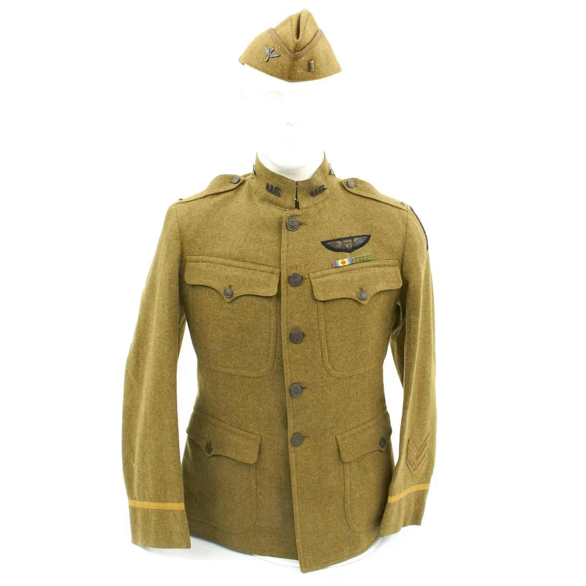 Original U.S. WWI Named Pilot Aero Squadron Uniform Set