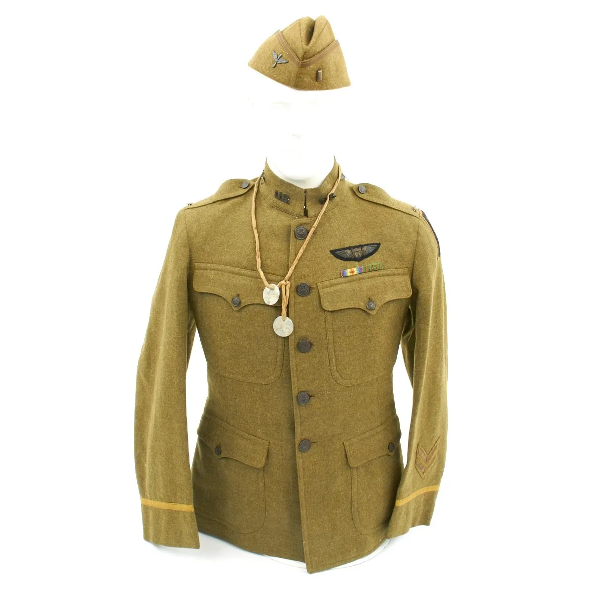 Original U.S. WWI Named Pilot Aero Squadron Uniform Set