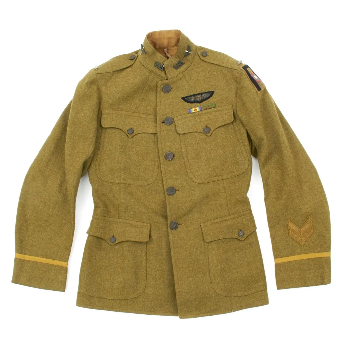 Original U.S. WWI Named Pilot Aero Squadron Uniform Set