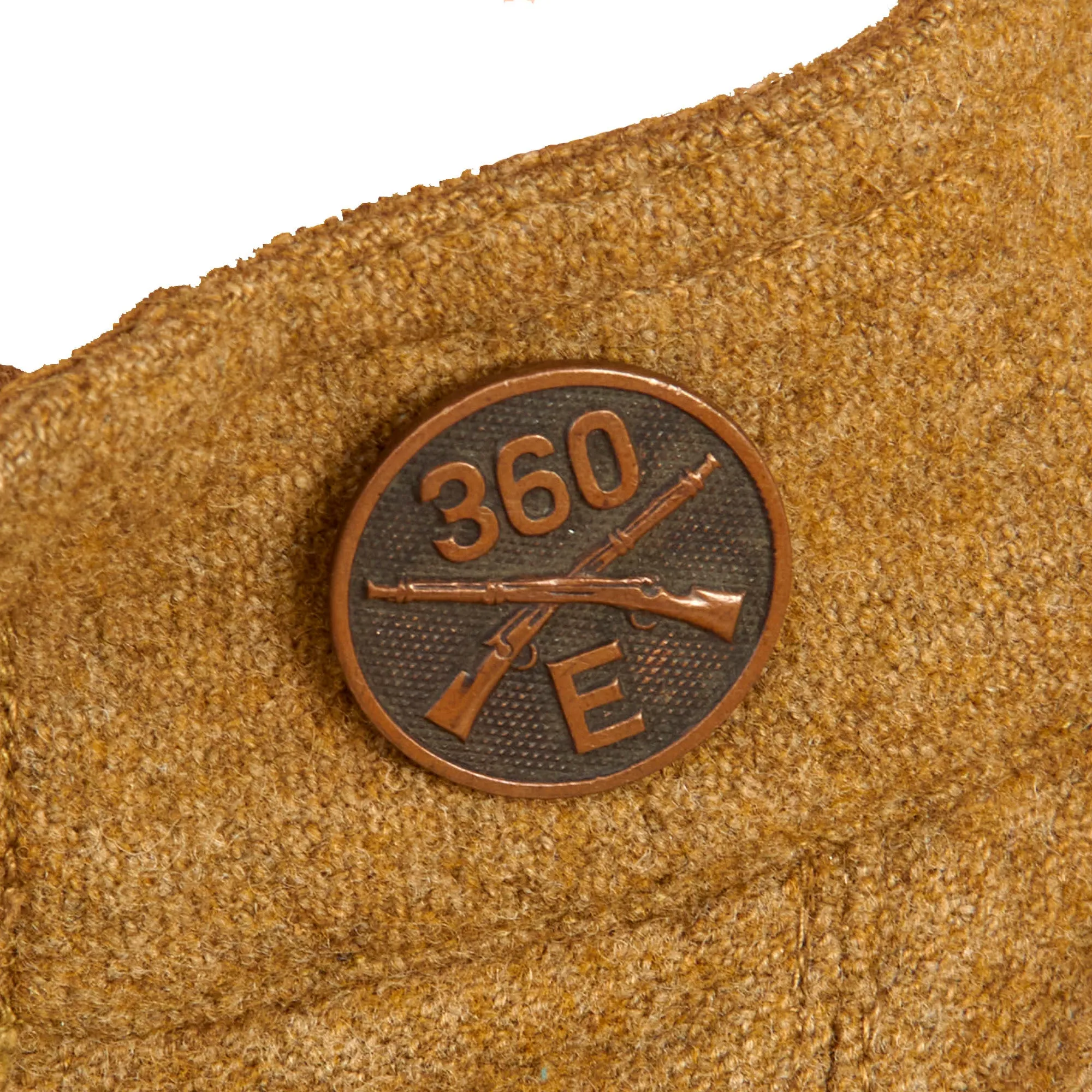 Original U.S. WWI US Army 90th Infantry Division, 360th Infantry Regiment, Trench Mortar Battery Patched Uniform Jacket