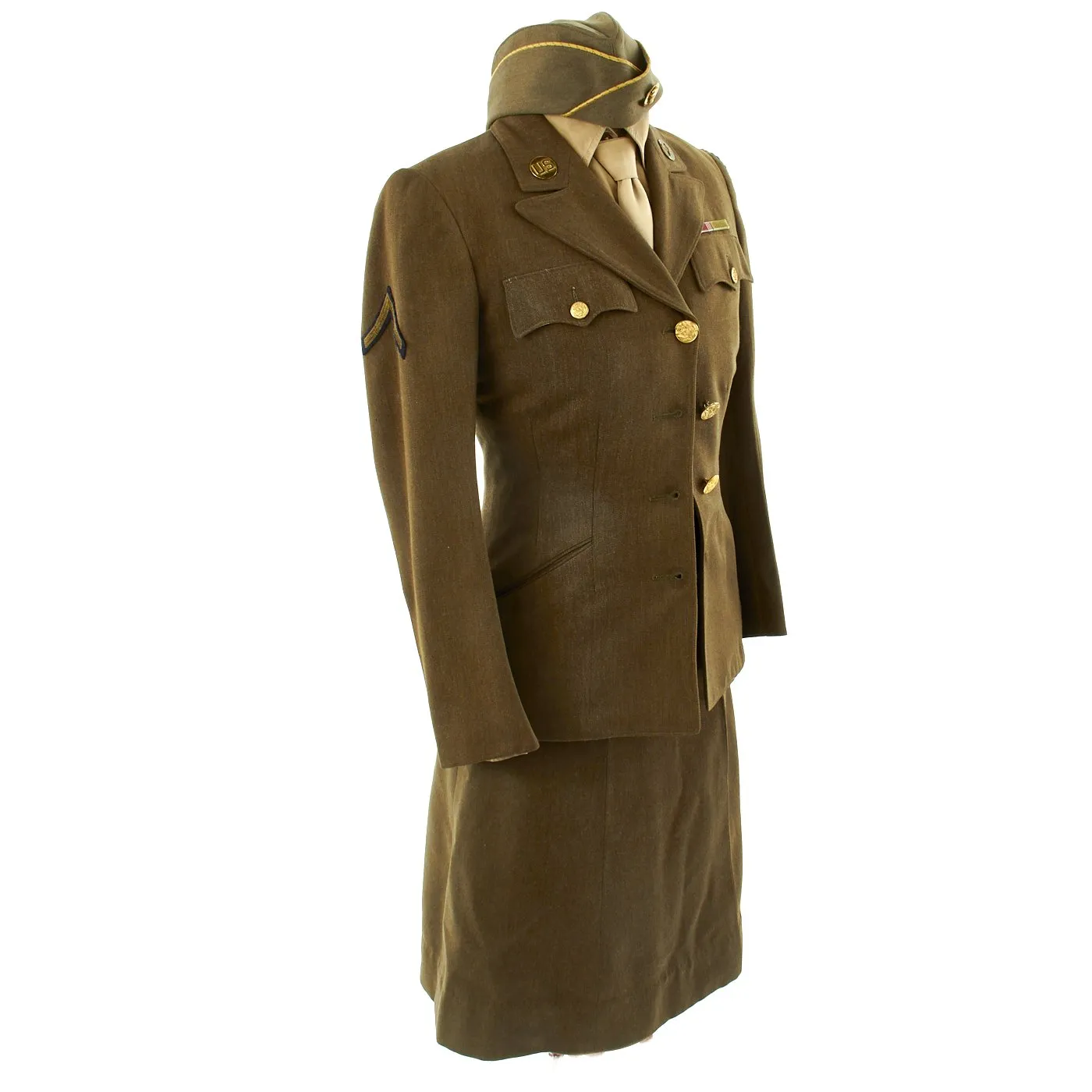 Original U.S. WWII Army Air Force Women's Army Corps WAC Air Technical Service Command Uniform Grouping