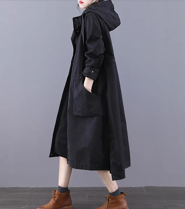 Parka A-line Long Women Casual Hooded Plus Size Coat Jacket JT200931