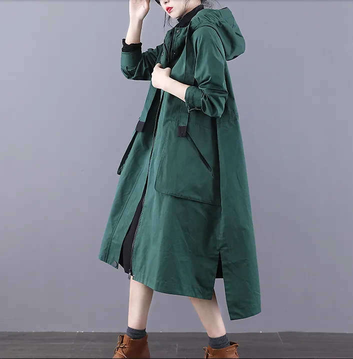 Parka A-line Long Women Casual Hooded Plus Size Coat Jacket JT200931