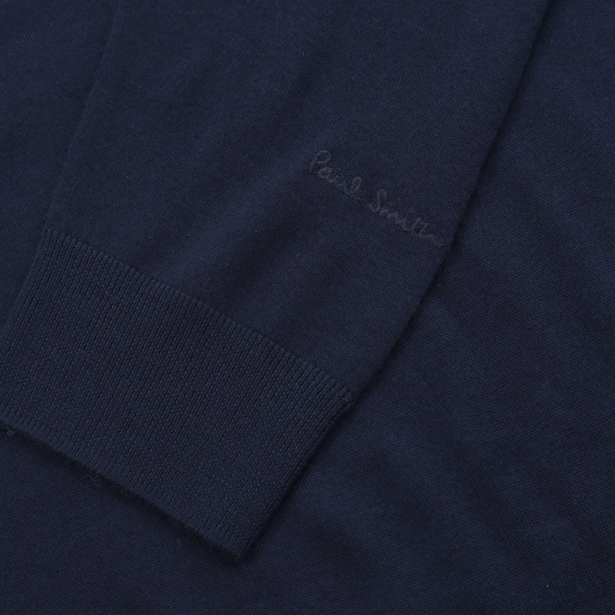 Paul Smith Sweater LS Polo in Navy