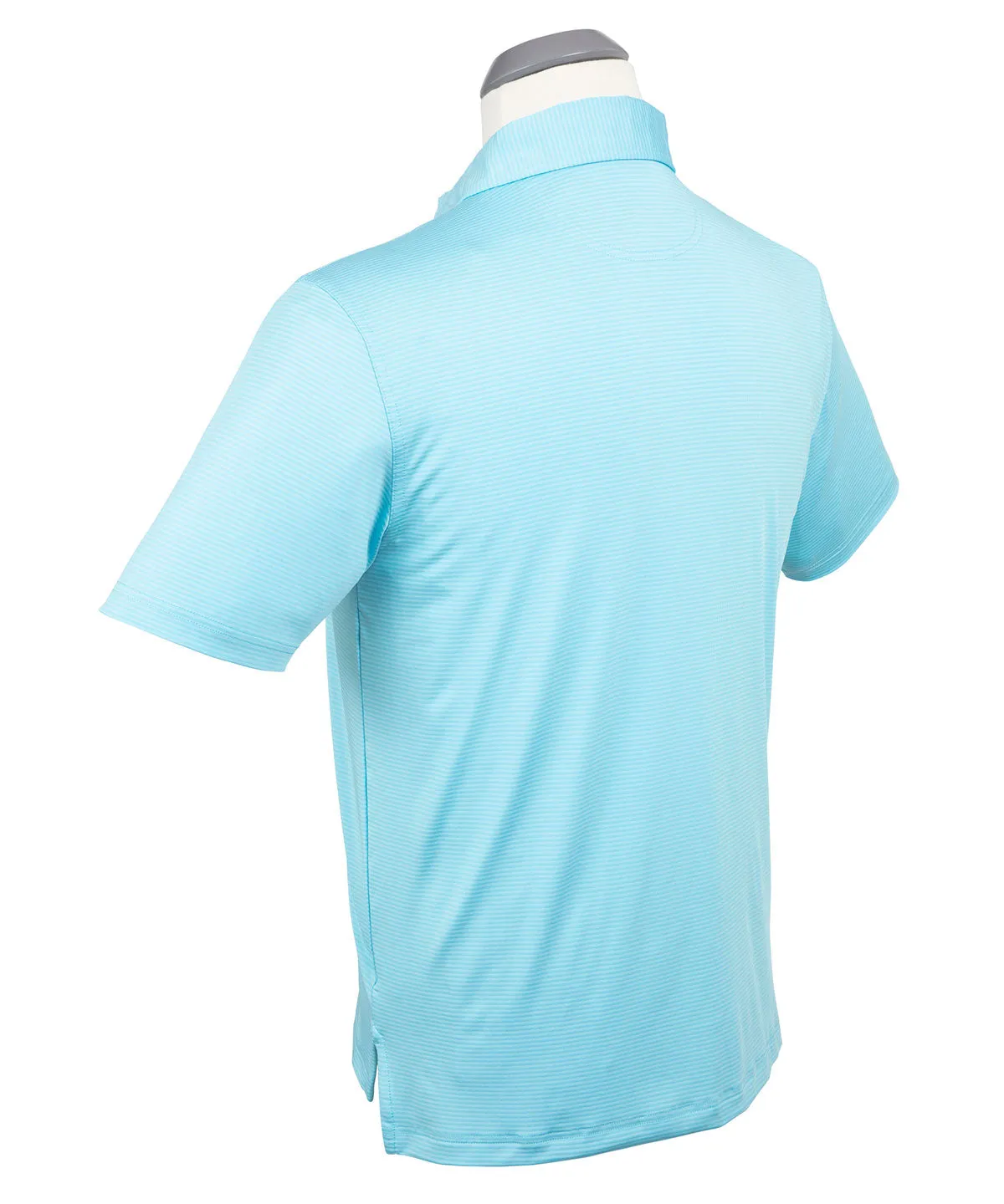 Performance Jersey Mini Tonal Feed Stripe Polo