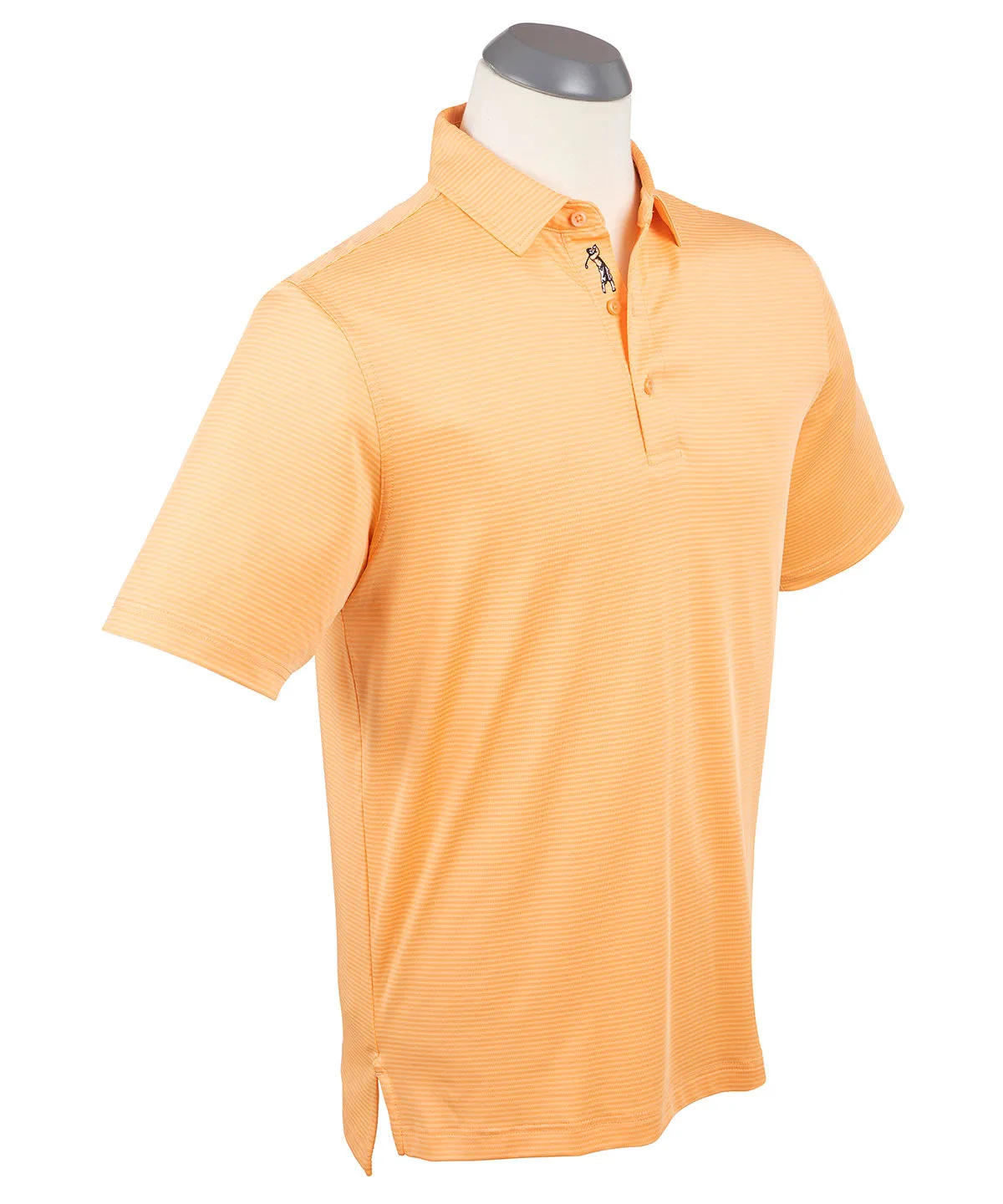 Performance Jersey Mini Tonal Feed Stripe Polo