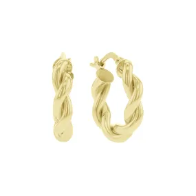 Pharaoh 17mm Gold Hoop Earrings