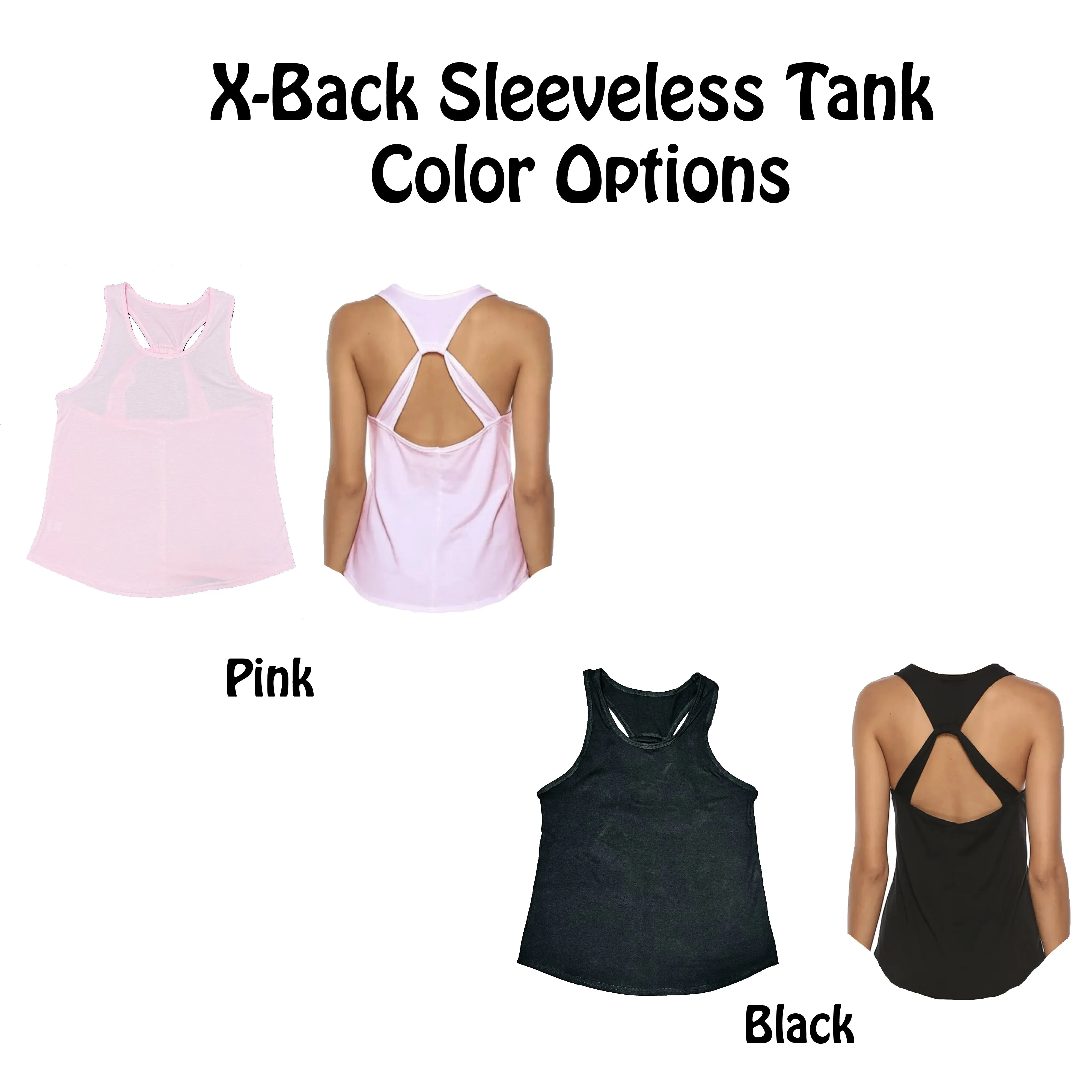 Pickleball Heart | Women's Open X-Back Pickleball Tank | Quick Dry Athletic Shirt