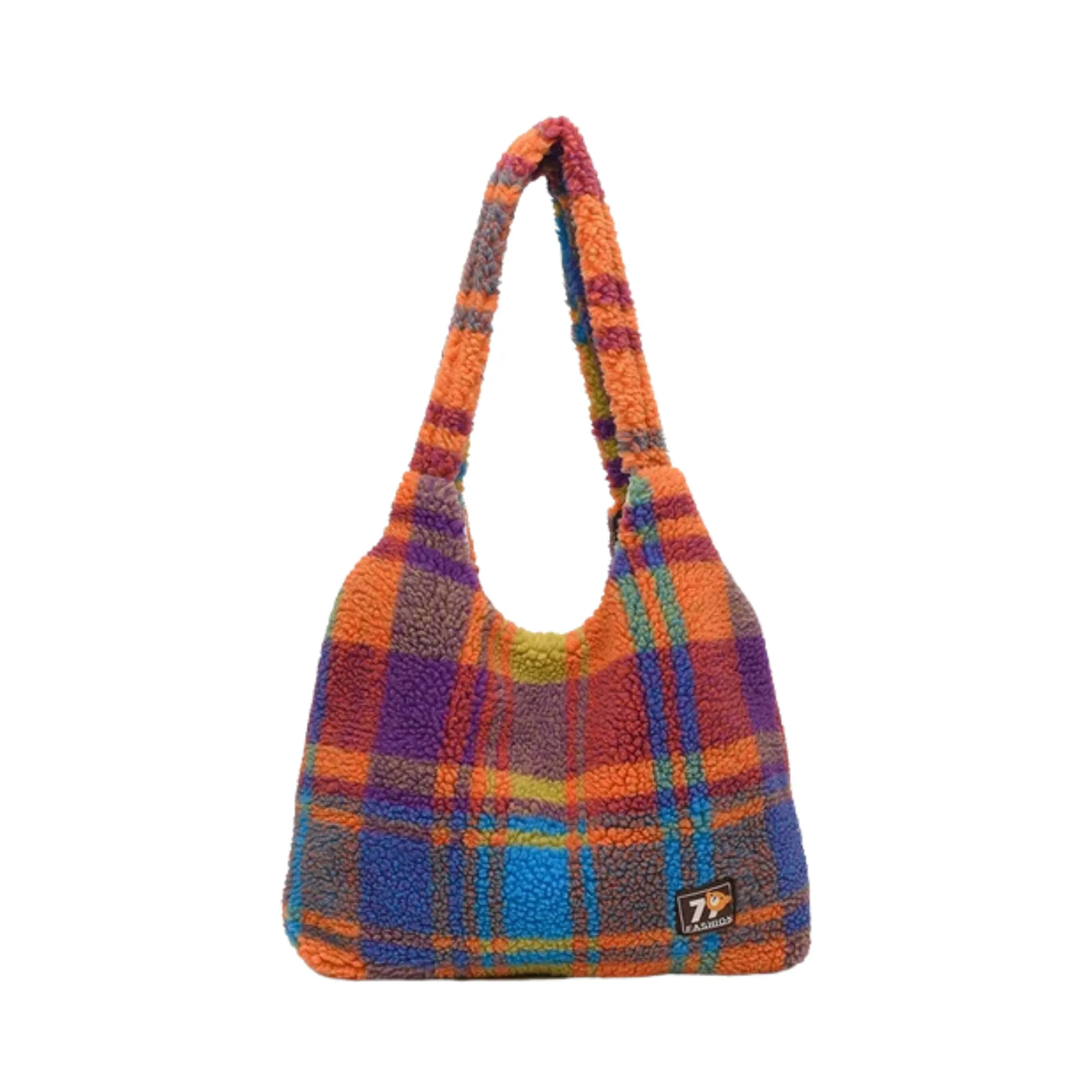 Pre Order:  Plush Plaid Tote Bag