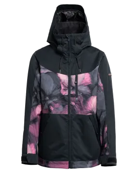 Roxy Women's Presence Parka Technical Snow Jacket - True Black / Pansy Pansy