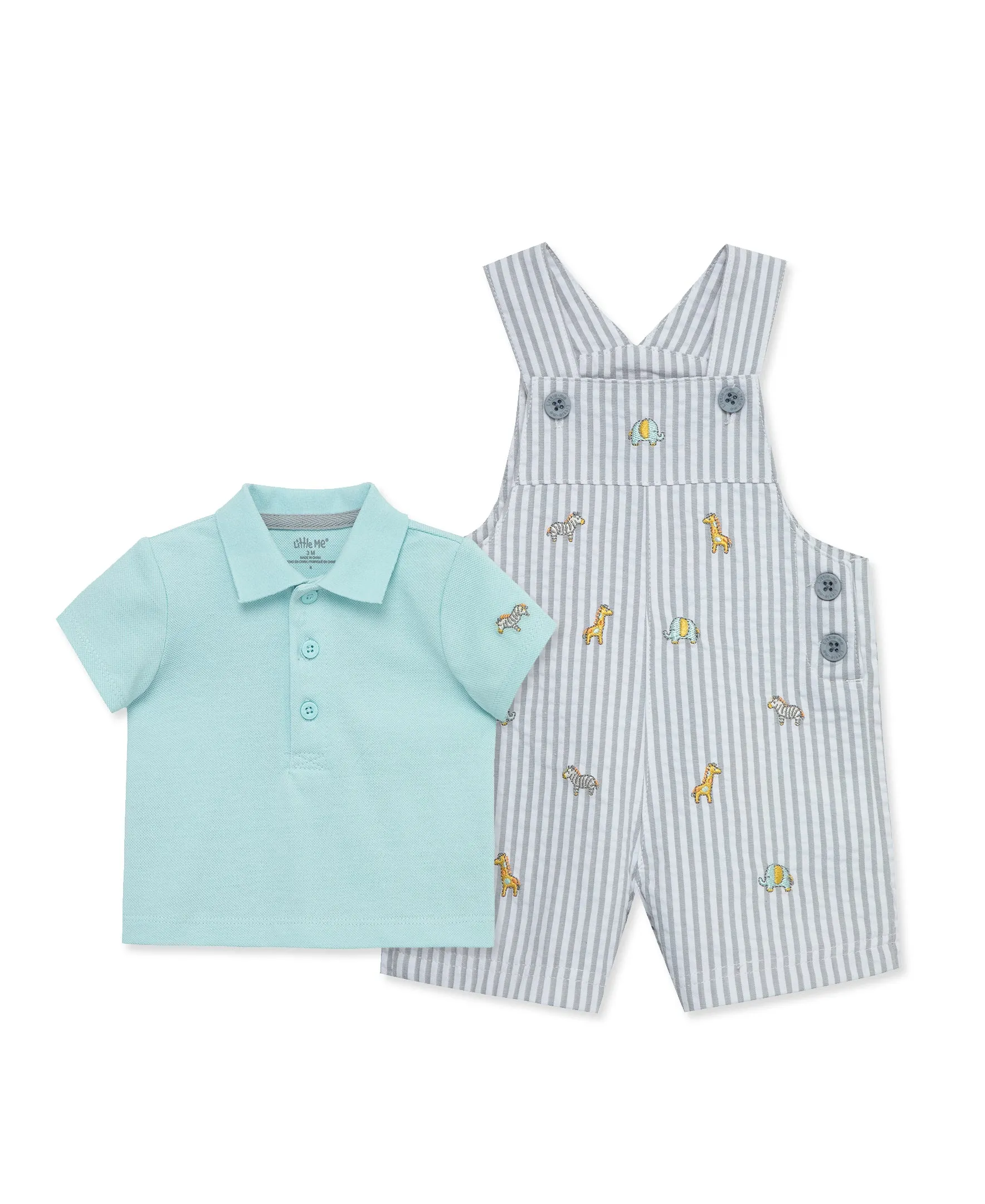 Safari Woven Shortall Set (3M-12M)