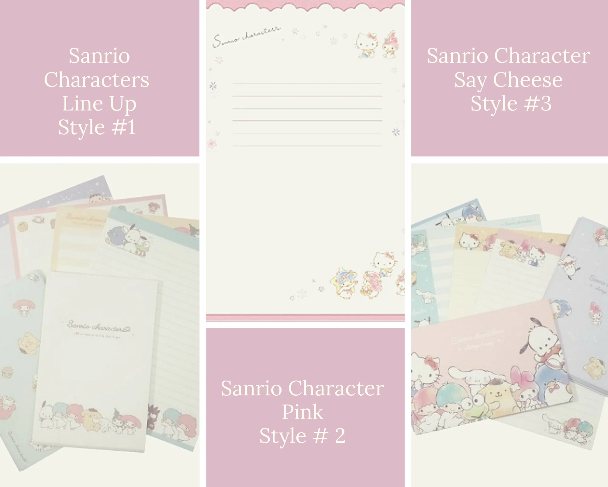 Sanrio Letter Set (Various Styles)