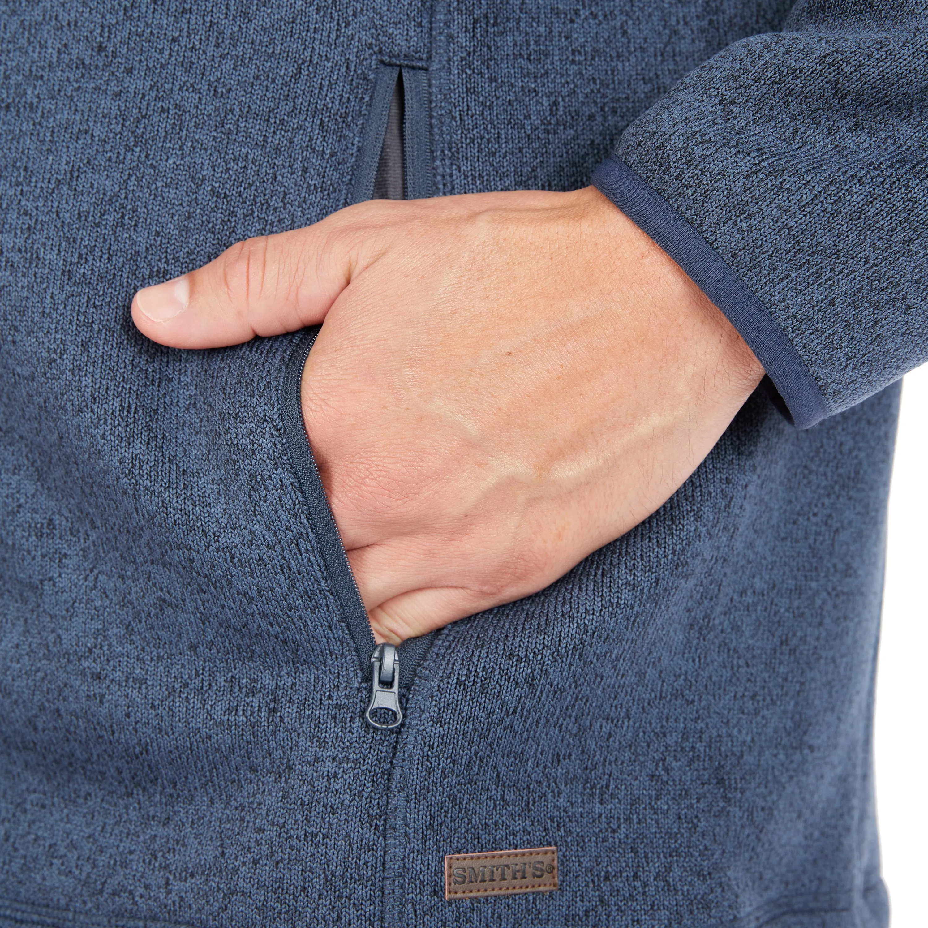 SHERPA-LINED SWEATER FLEECE FULL ZIP JACKET