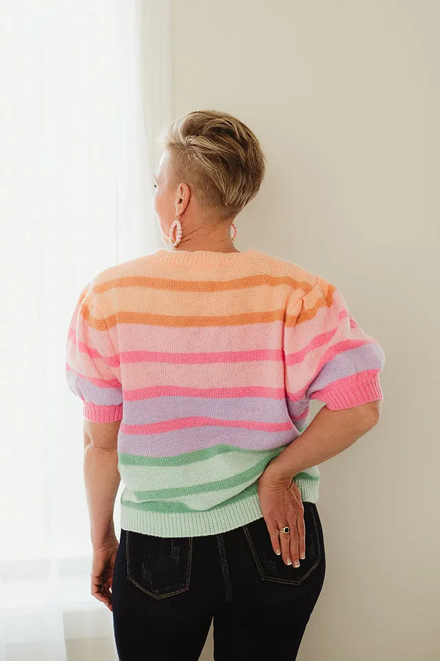 Short Puff Sleeve Sweater