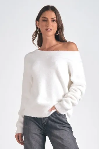 Snowball Off Shoulder Sweater