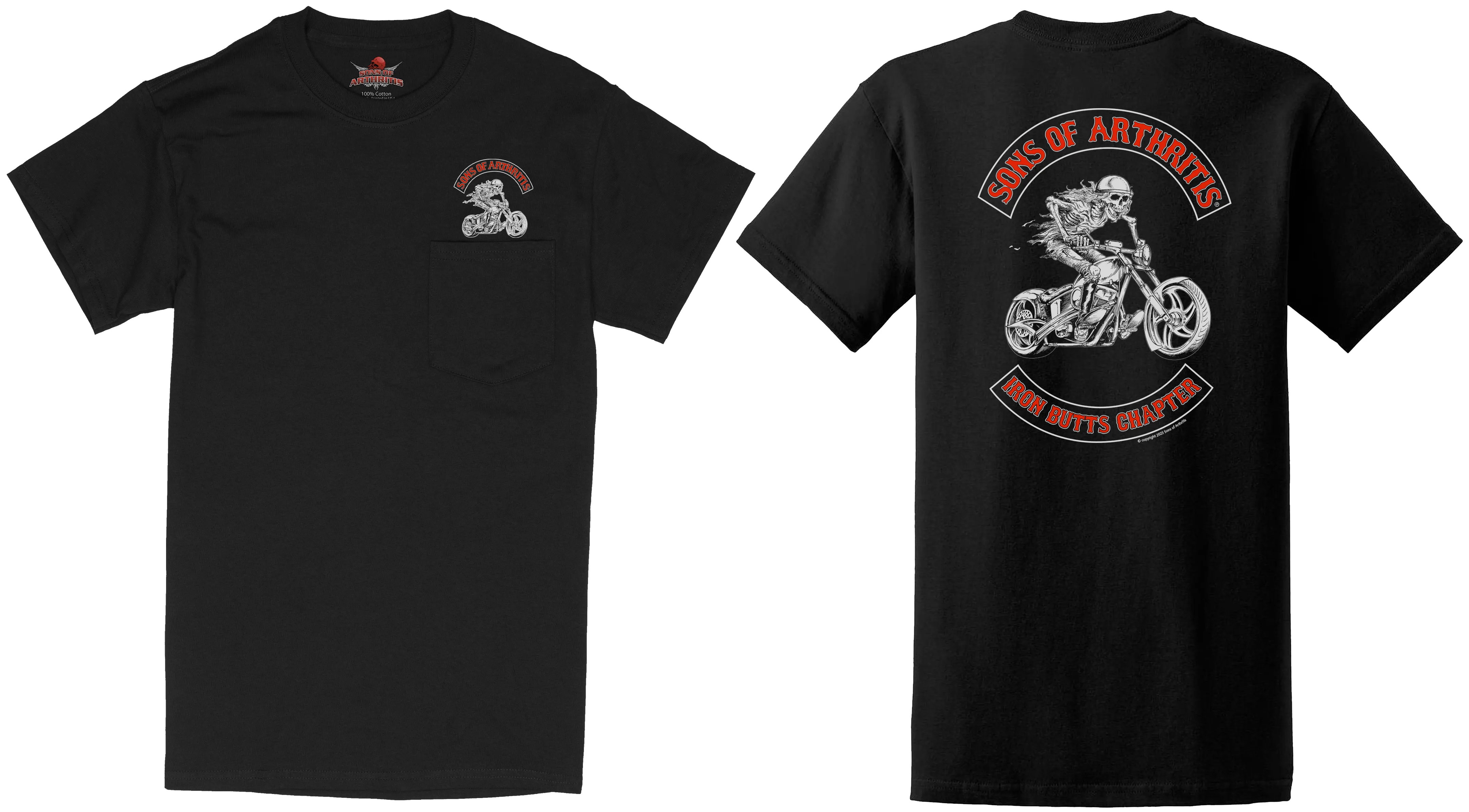 Sons of Arthritis Iron Butts Chapter - Black (See More Styles)