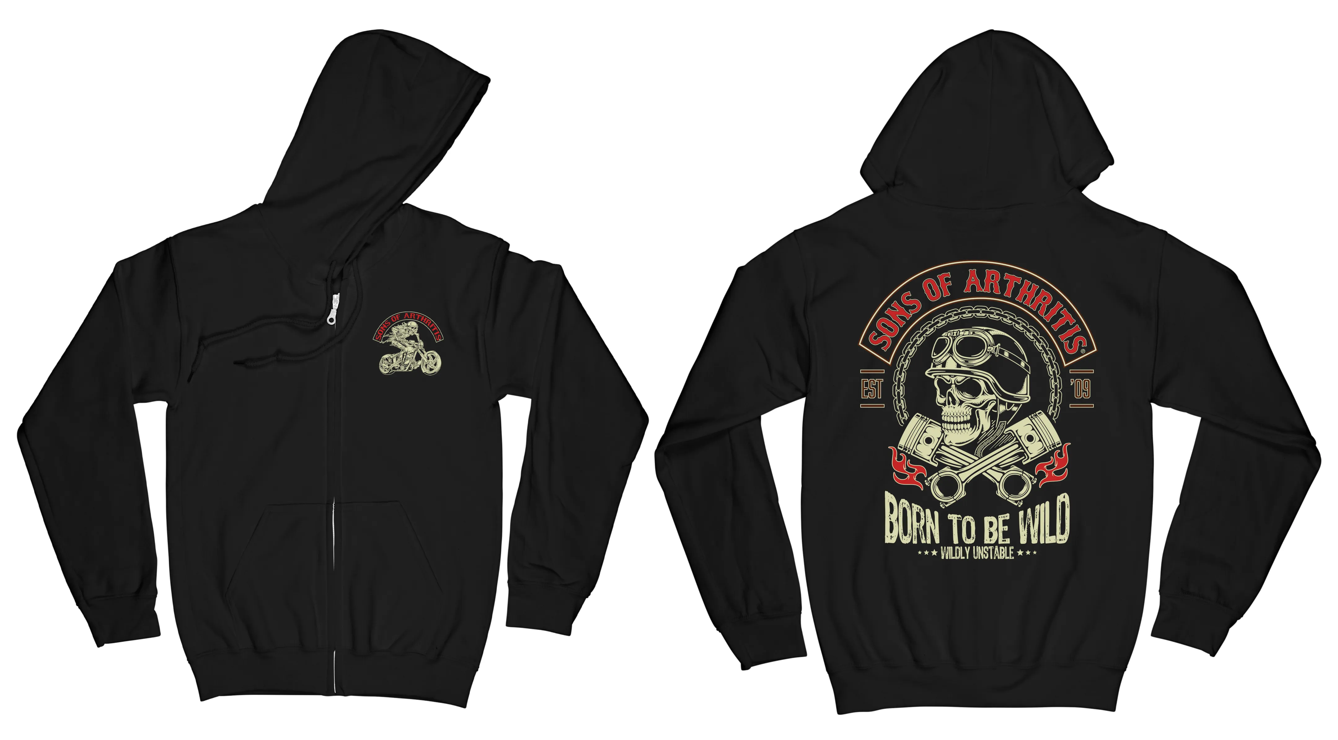 Sons of Arthritis Unstable Chapter - Black (See More Styles)