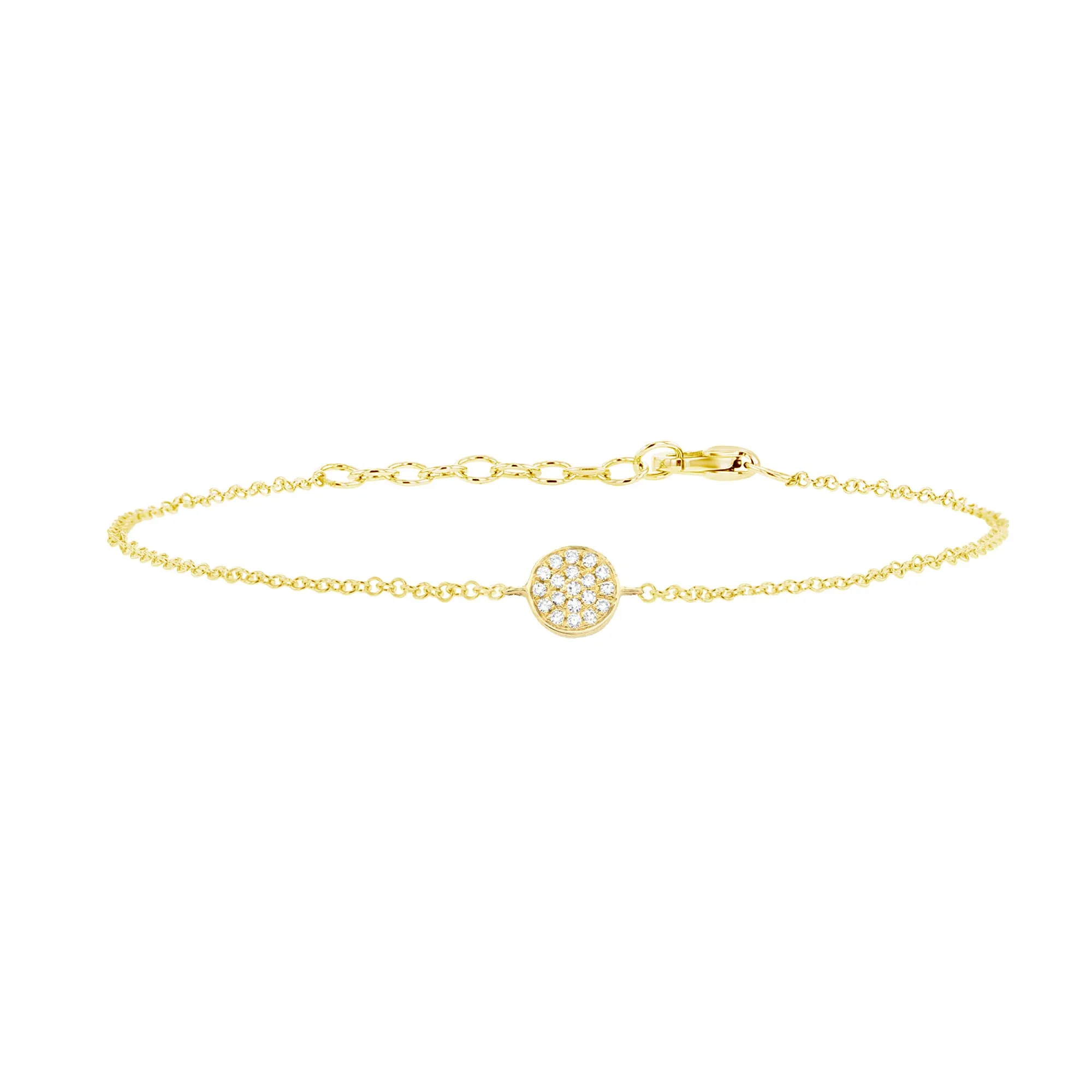 Sparkling Disc Diamond Bracelet