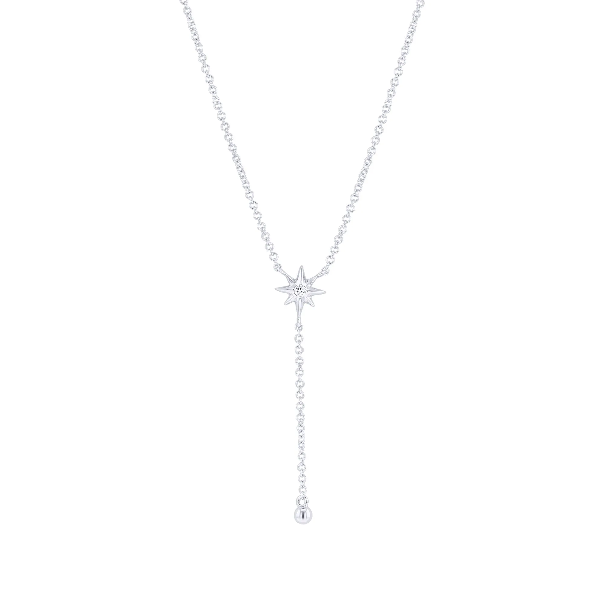 Starlight Drop Diamond Necklace