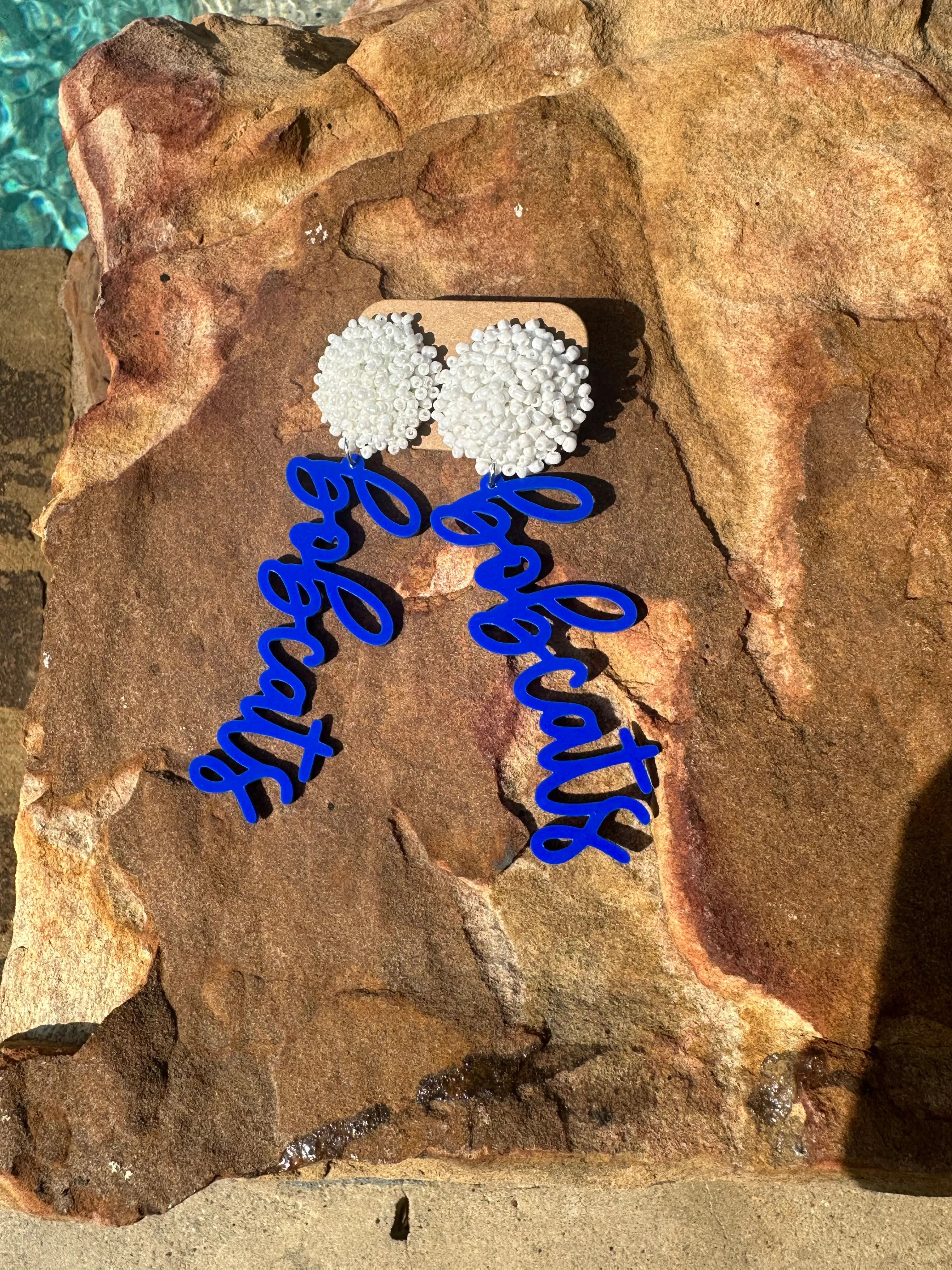 Team Pom Pom Earrings