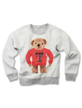 Texas Tech "Teddy Bear" TODDLER Reverse Fleece Crewneck