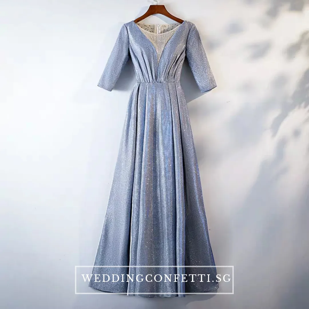 The Cailey Iridescent Long Sleeves Gown (Available in 4 colours)