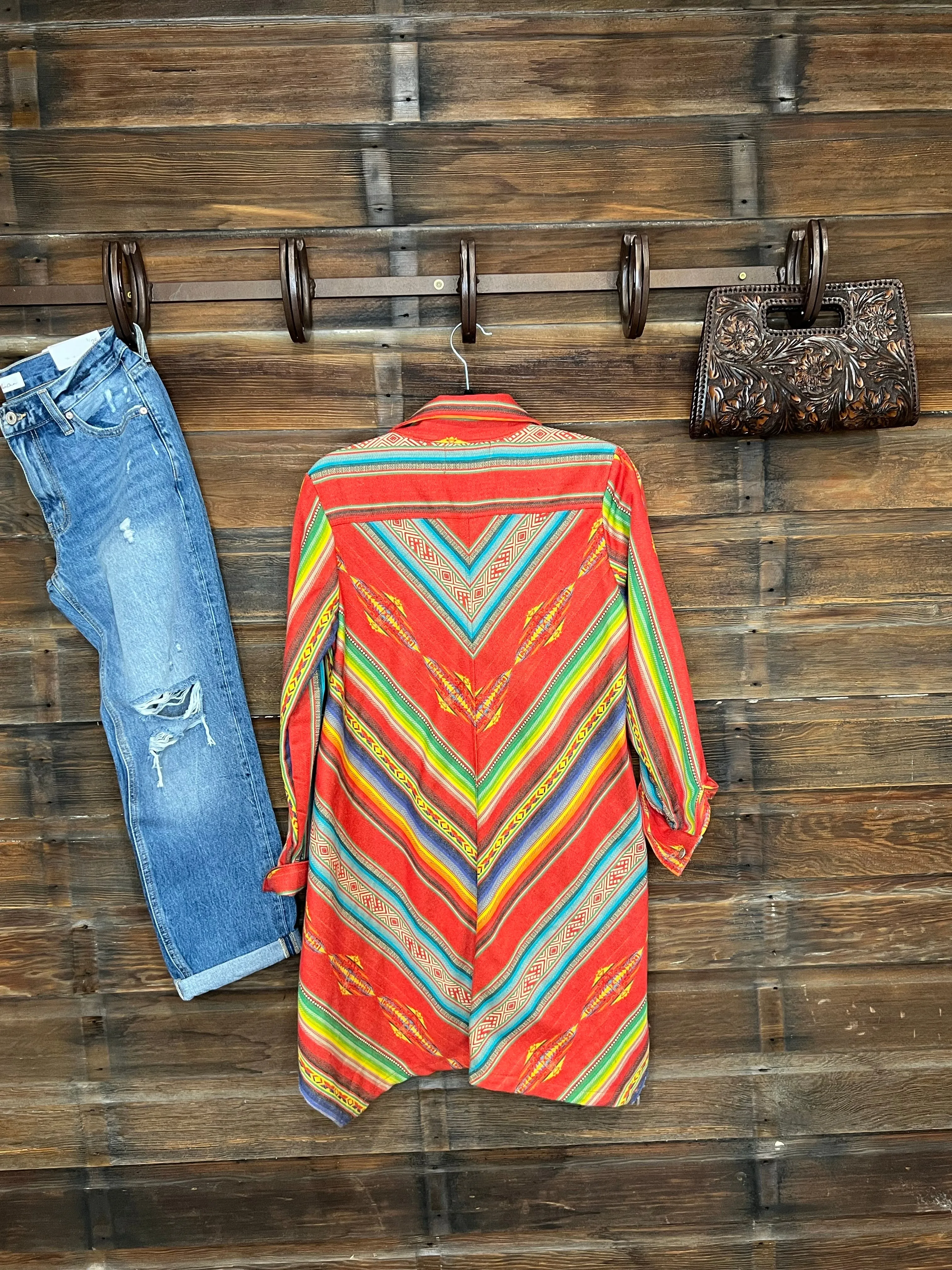 The Tammy Serape Button Down Top