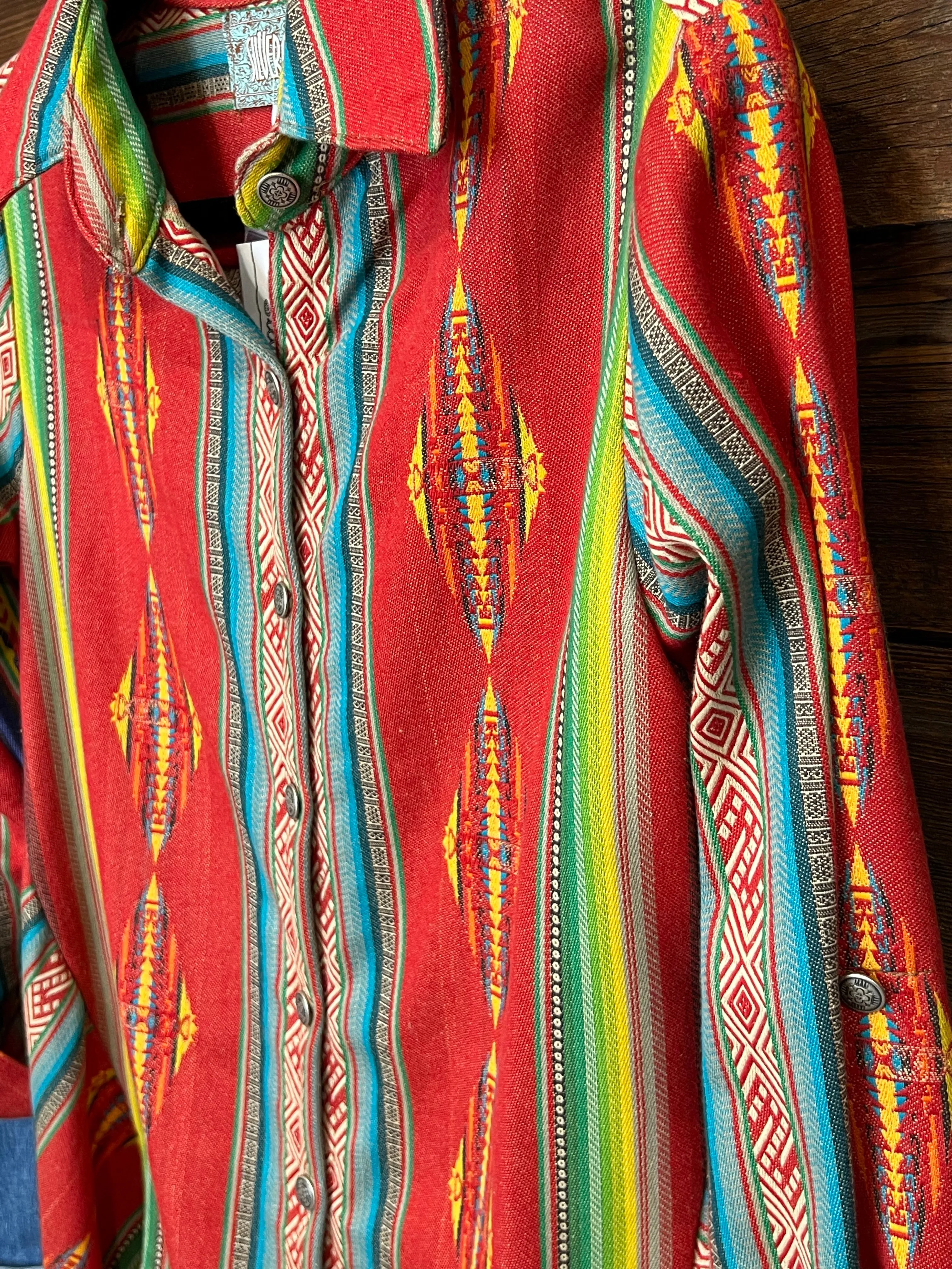 The Tammy Serape Button Down Top