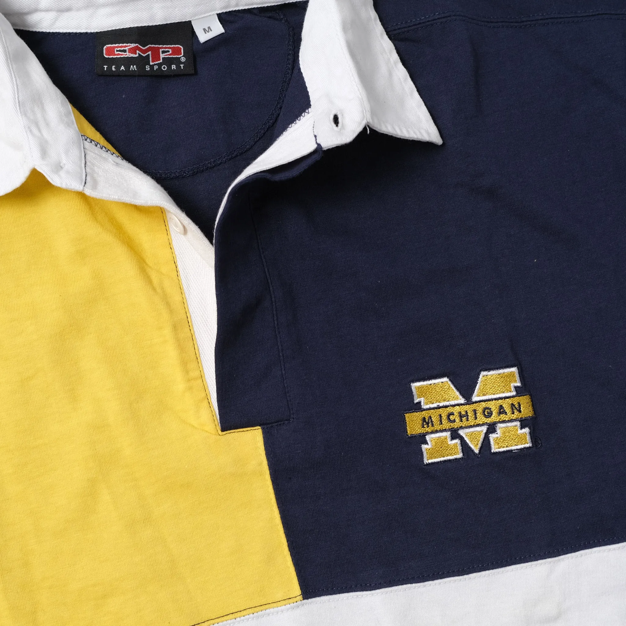 Vintage Deadstock Michigan Wolverines Long Polo Medium / Large