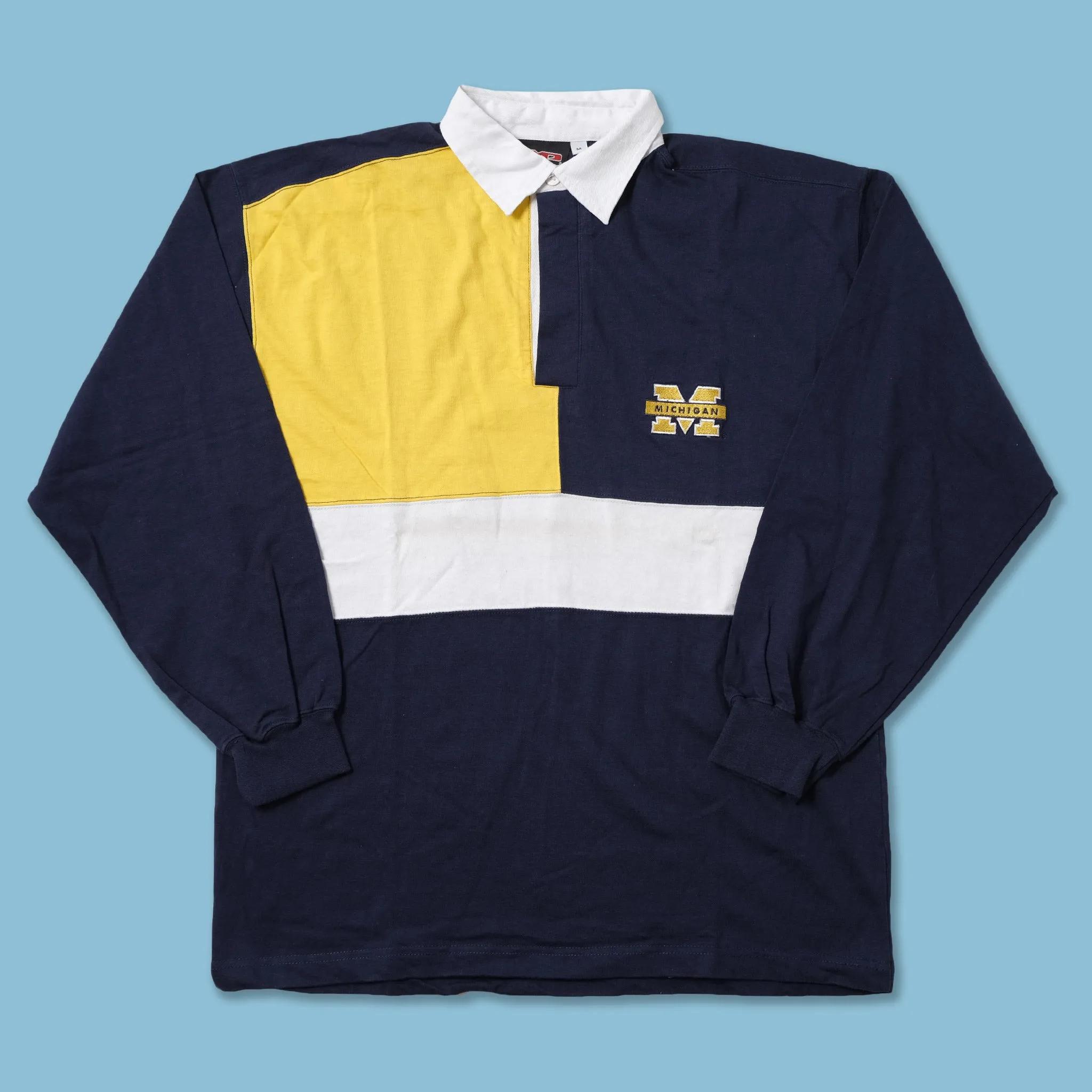 Vintage Deadstock Michigan Wolverines Long Polo Medium / Large